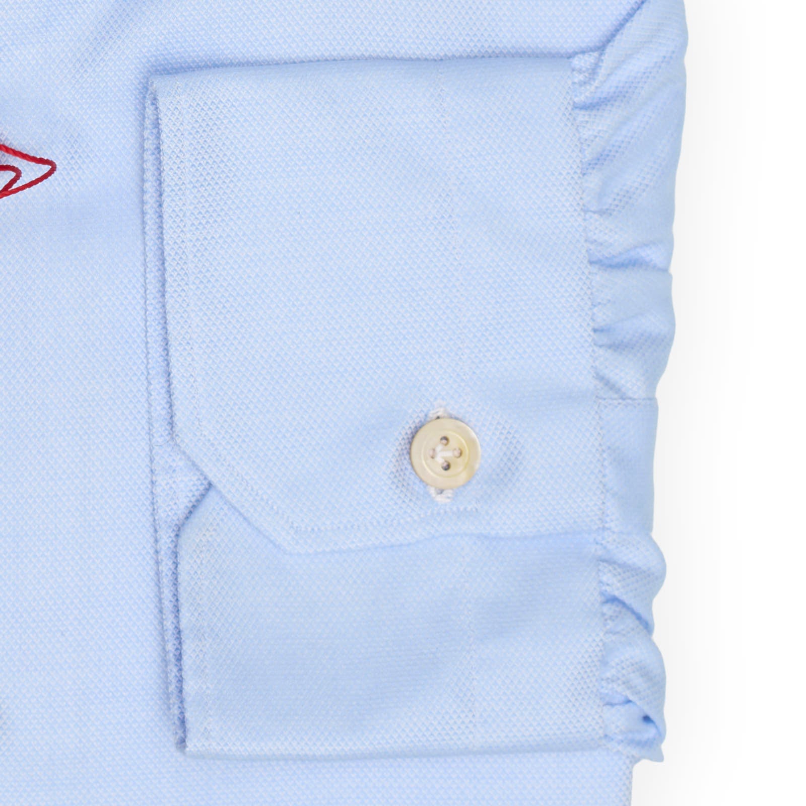 KITON Napoli Handmade Light Blue Oxford Cotton Dress Shirt EU 45 NEW US 18