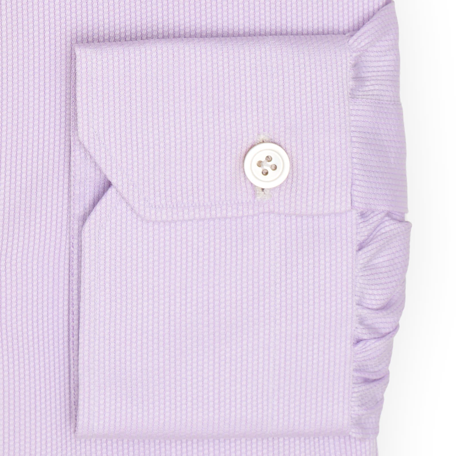 KITON Napoli Handmade Purple Cotton Button-Down Dress Shirt EU 39 NEW US 15.5