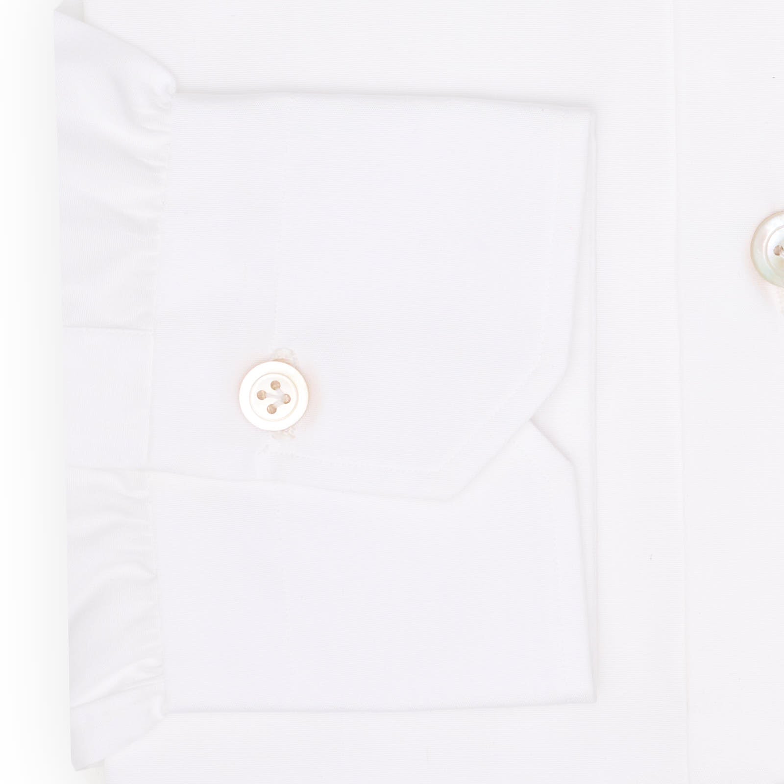 KITON Napoli Handmade White Poplin Cotton Button-Down Dress Shirt EU 39 NEW US 15.5