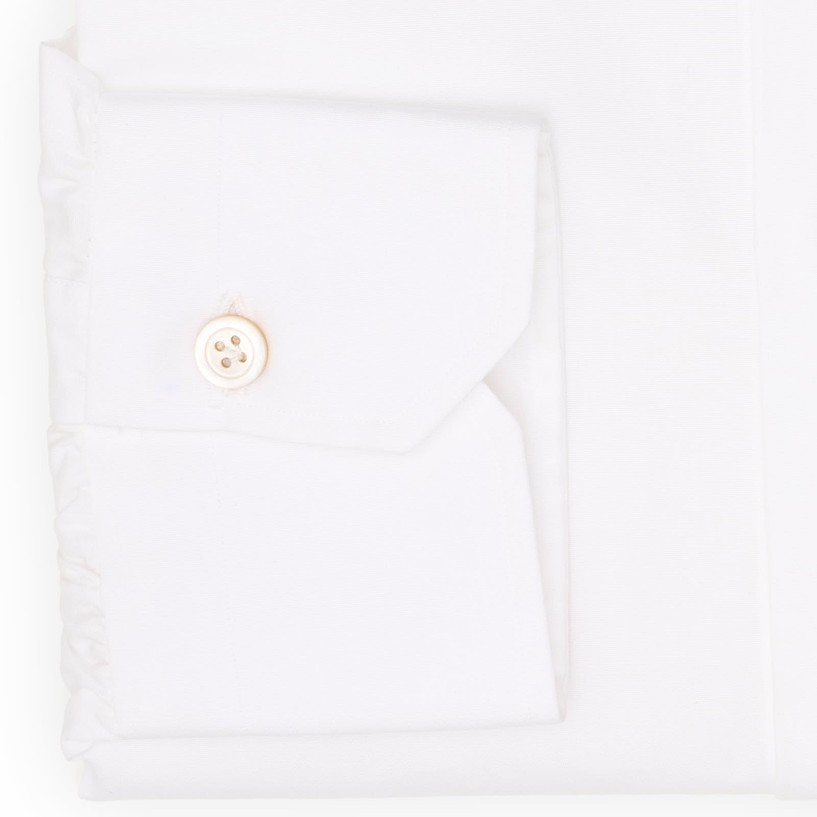 KITON Napoli Handmade White Poplin Cotton Dress Shirt EU 39 NEW US 15.5