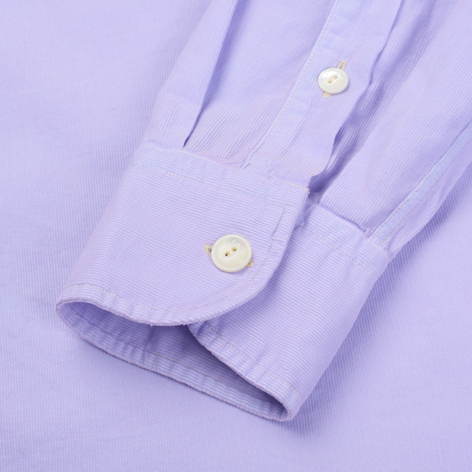 L.E.J Lavender Needlecord 1 Pocket Officer's Shirt NEW US XXL