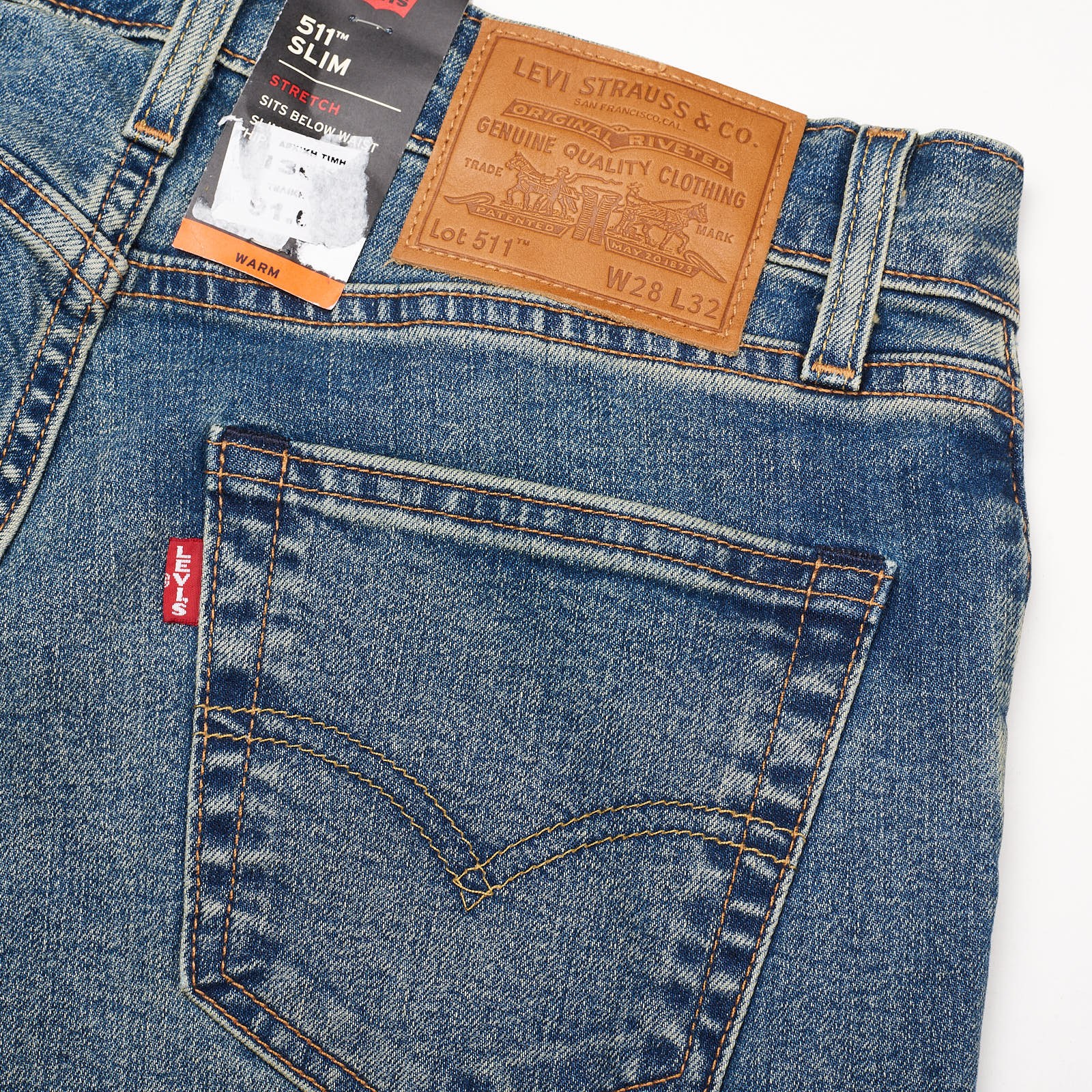 Levi's orders Premium Clothing Big E Lot 512 Blue Denim Jeans