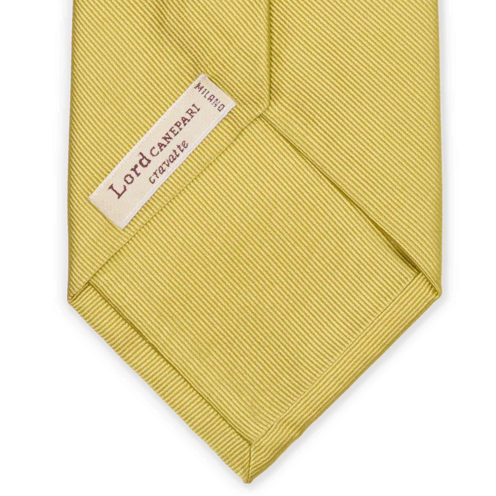 LORD CANEPARI Gold Jacquard Silk Tie NEW