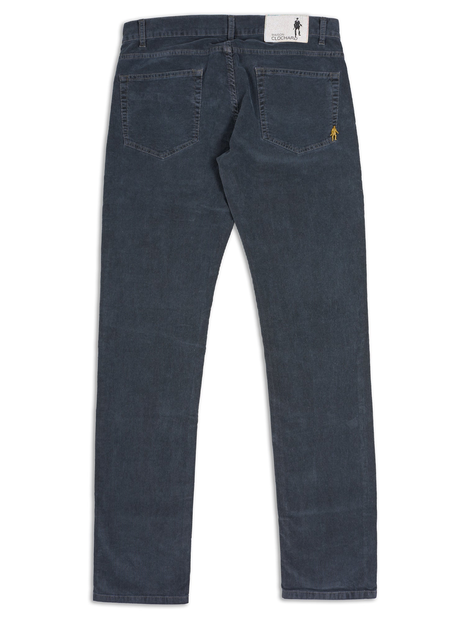 MAISON CLOCHARD Gray-Blue "Pigeon" Corduroy Jeans