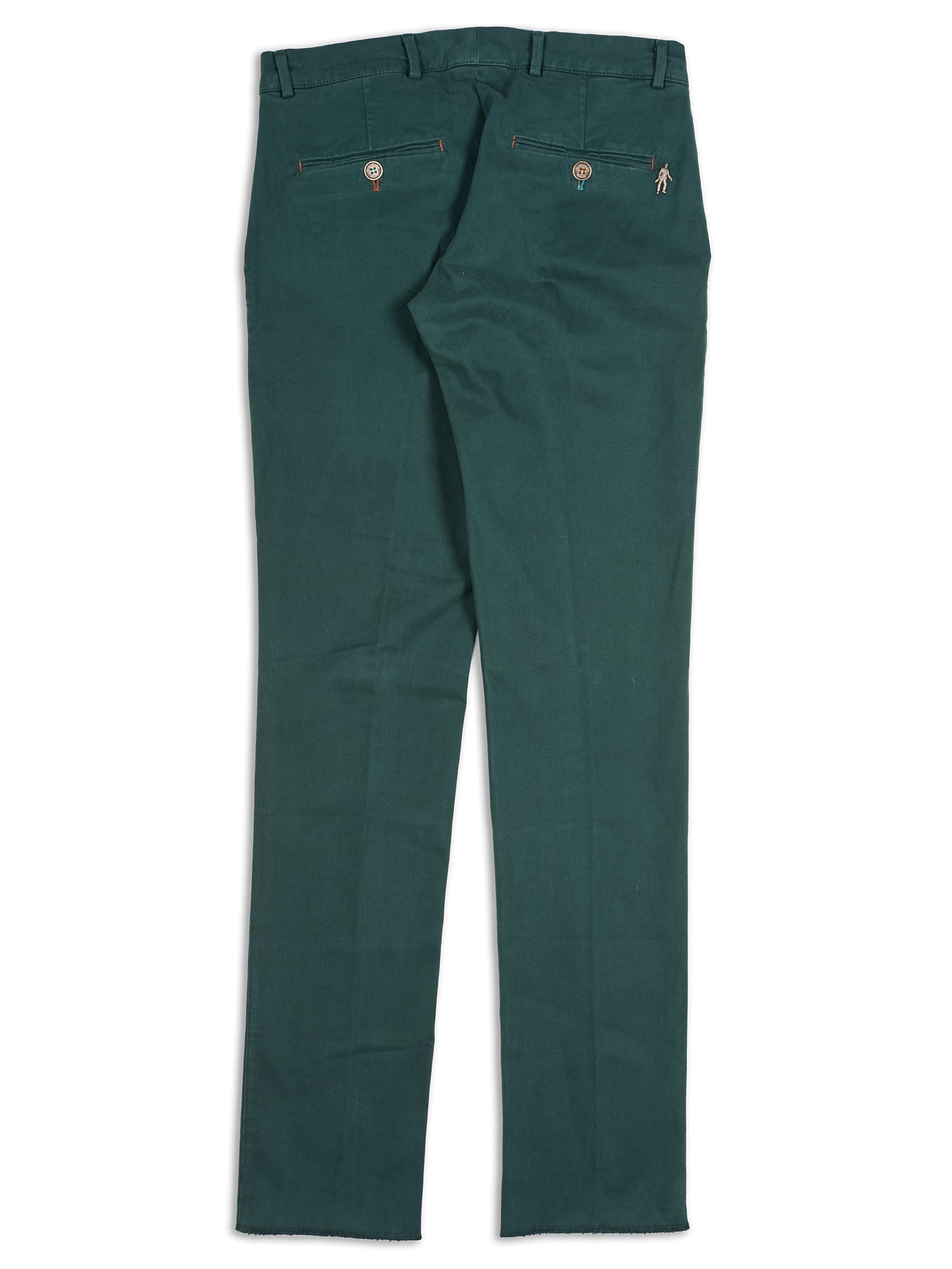 MAISON CLOCHARD "Mallard" Green Cotton-Spandex Pants NEW