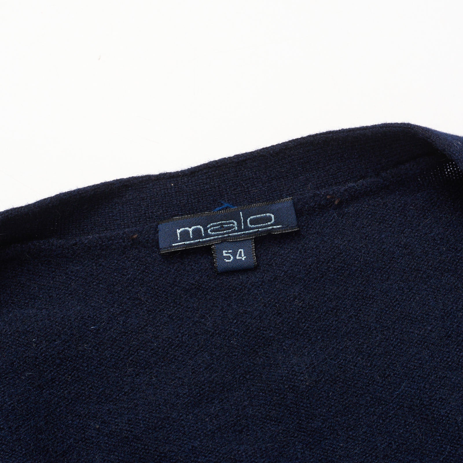 MALO Navy Blue Cashmere Knit Cardigan Sweater EU 54 NEW US XL