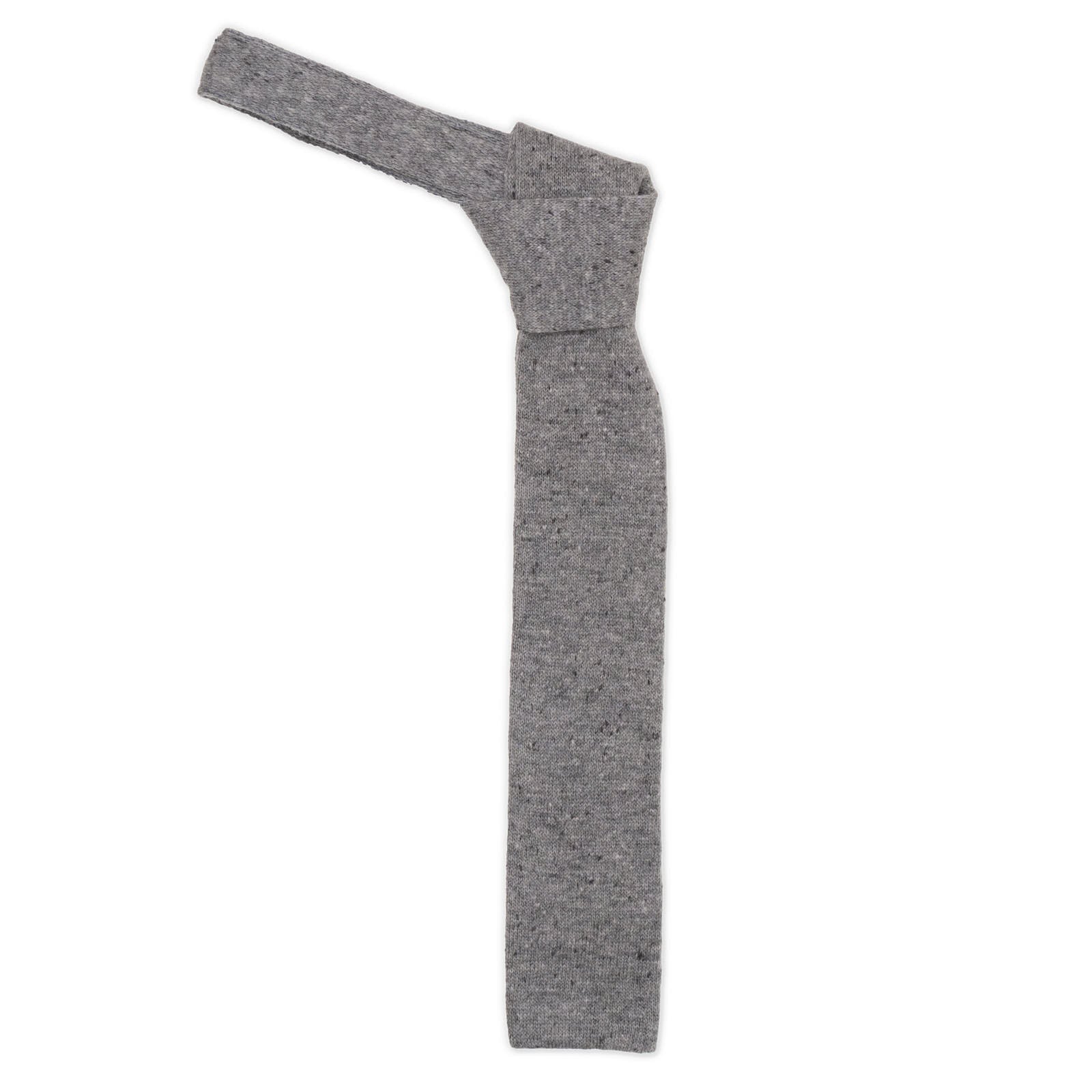 MATTABISCH FOR VANNUCCI Gray Wool Knit Tie NEW