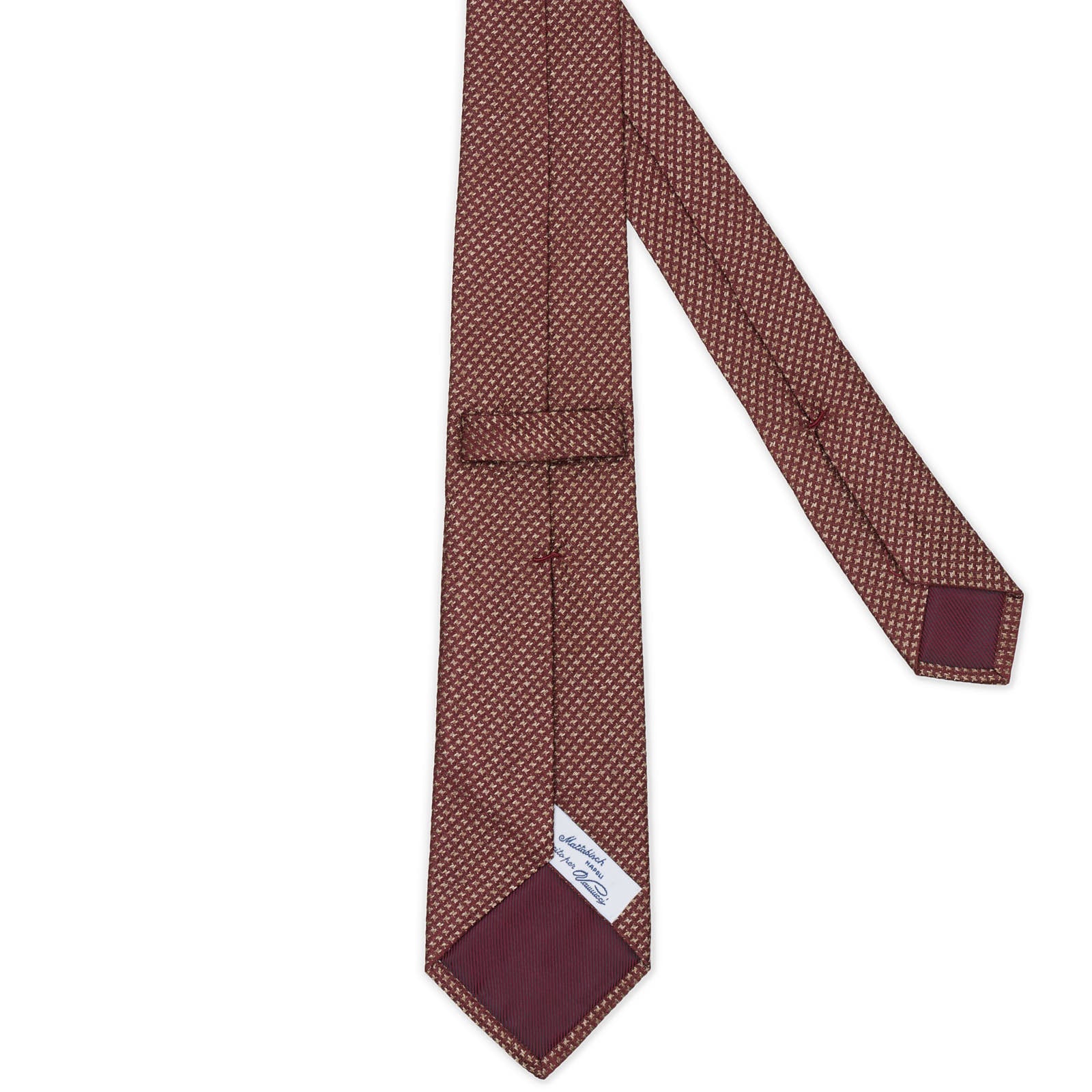 MATTABISCH for VANNUCCI Brown Micro Silk Tie NEW