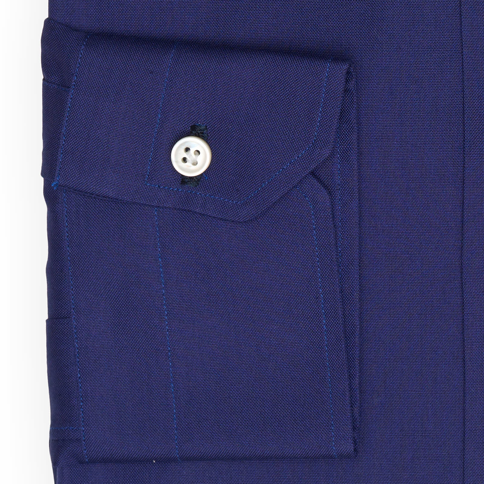 MATTABISCH for VANNUCCI Royal Blue Cotton Dress Shirt EU 39 NEW US 15.5