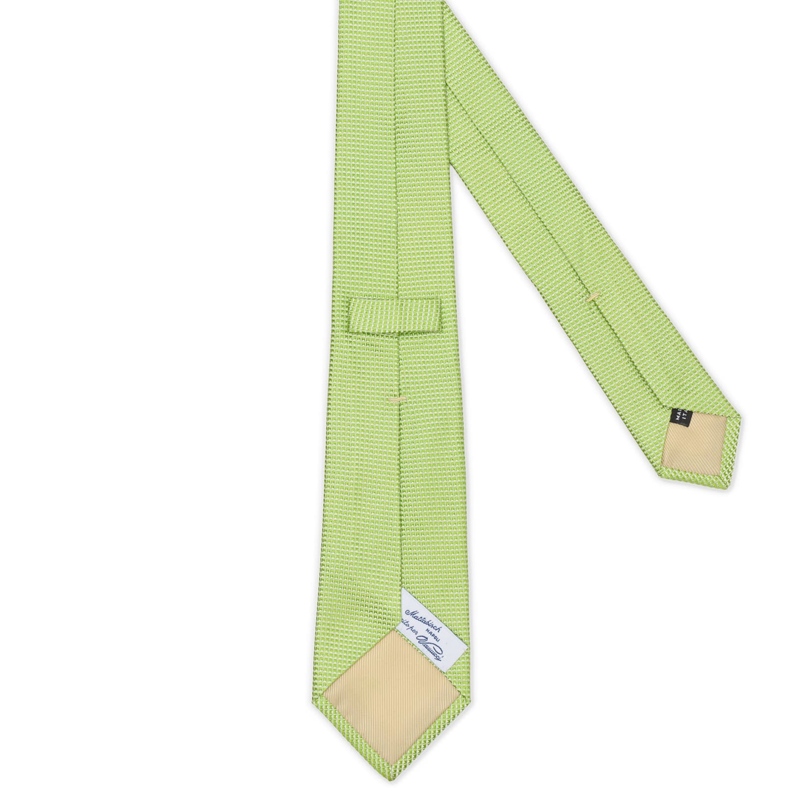 MATTABISCH of for VANNUCCI Light Green Nailhead Silk Tie NEW
