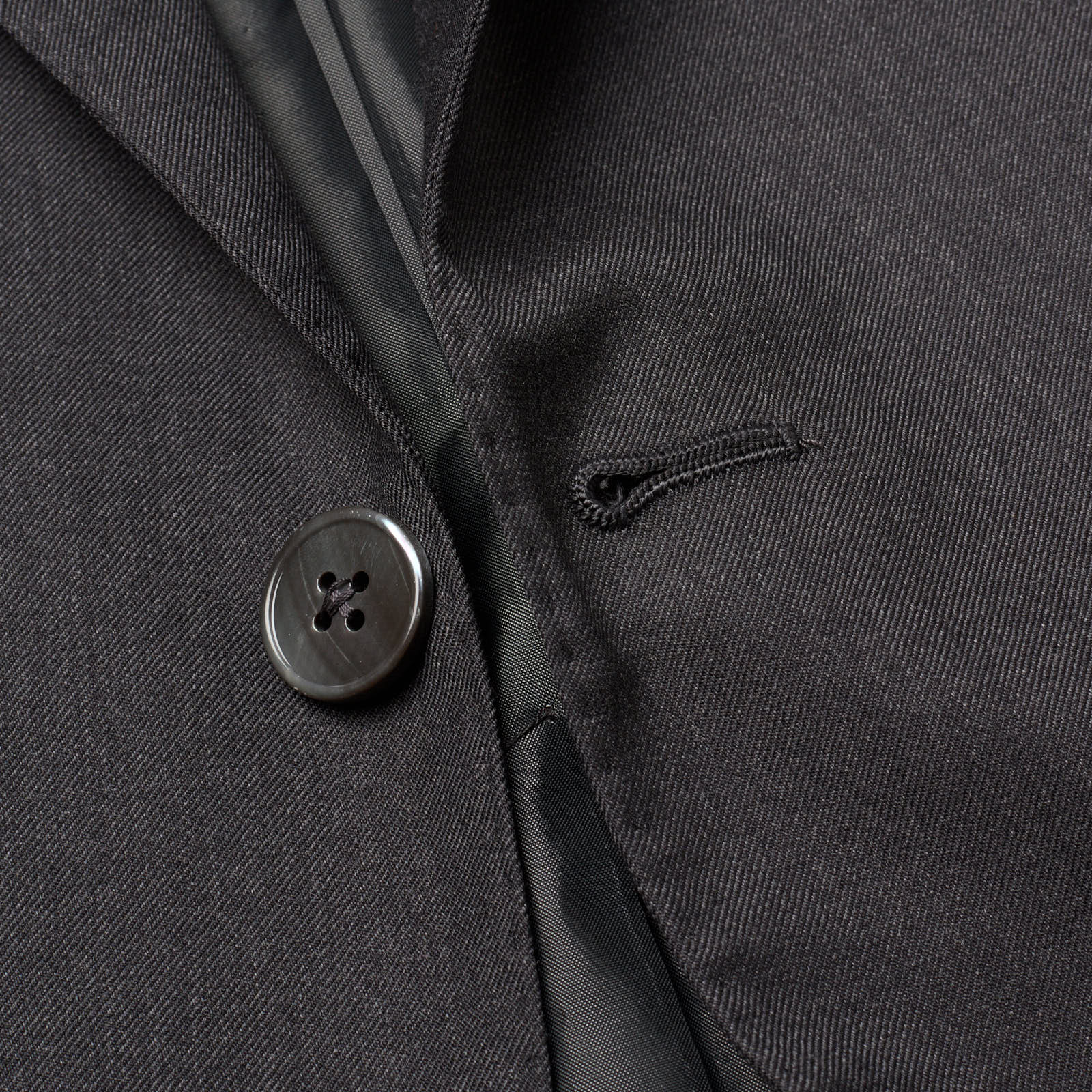 MAURO BLASI Napoli Handmade Charcoal Gray Wool Suit EU 54 NEW US 42