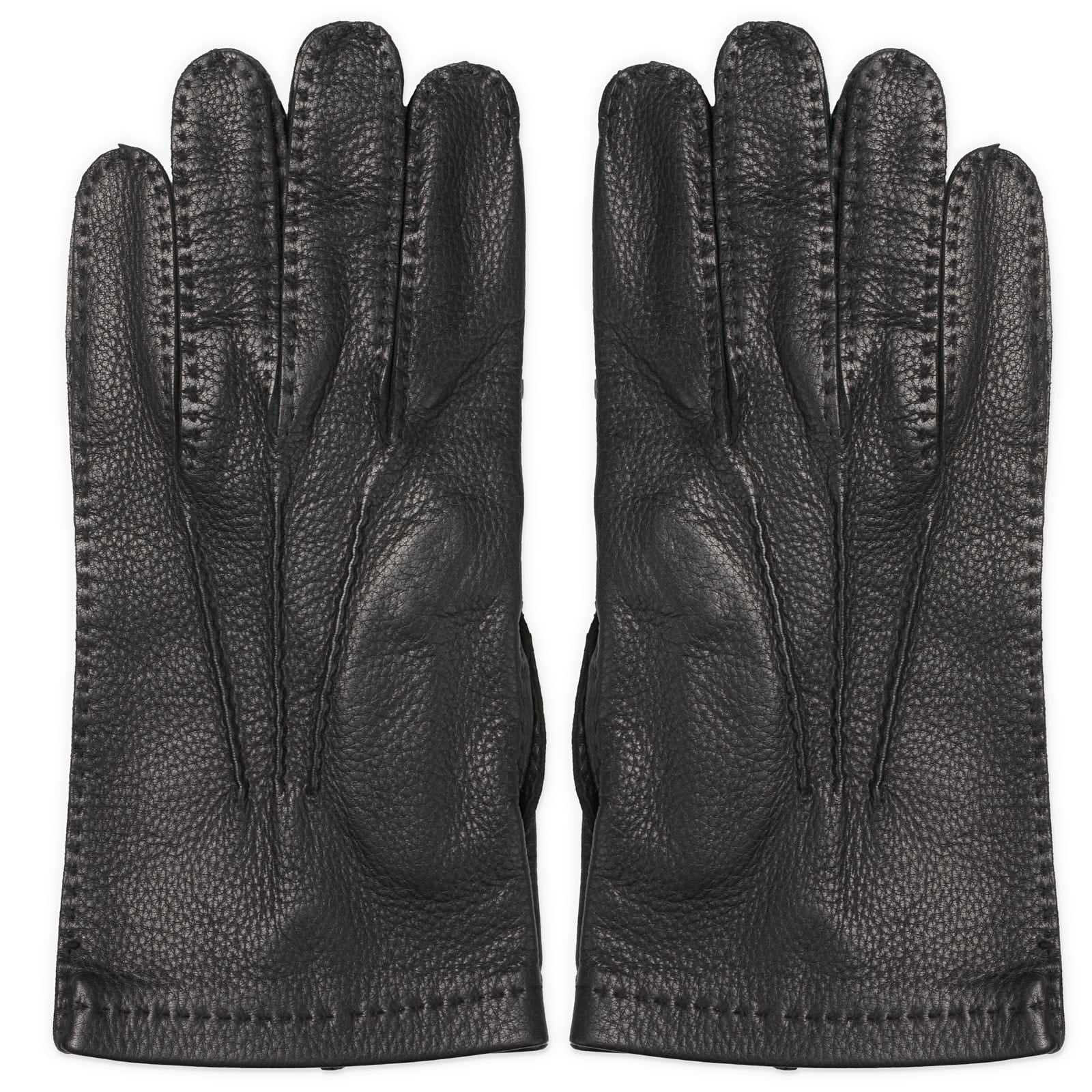 MEROLA Roma Black Handstitched Deerskin Unlined Gloves NEW Size 10