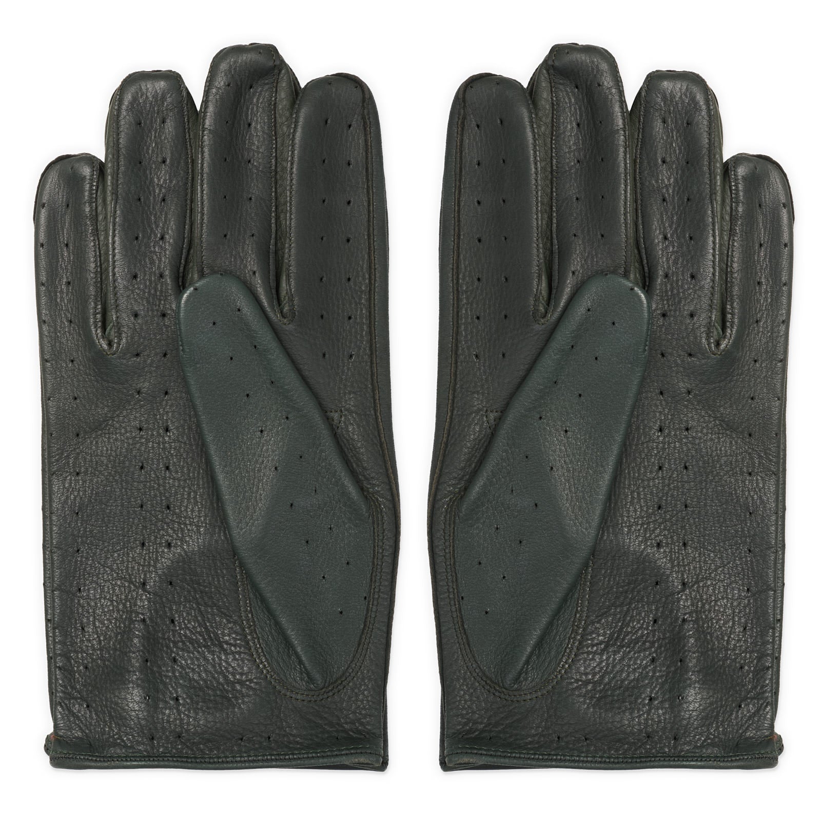 MEROLA Roma Hand Stitched  Racing Green Deerskin Driving Gloves NEW Size 10 XL