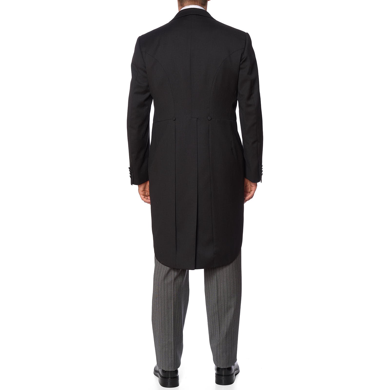 VANNUCCI Handmade Super 110's 3 Piece Morning Coat Suit Wedding EU 52 NEW US 42