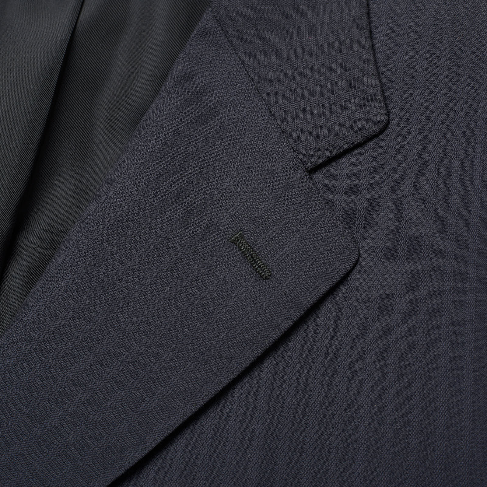 VANNUCCI Milano Navy Blue Striped Wool Super 130's Suit EU 50 NEW US 40