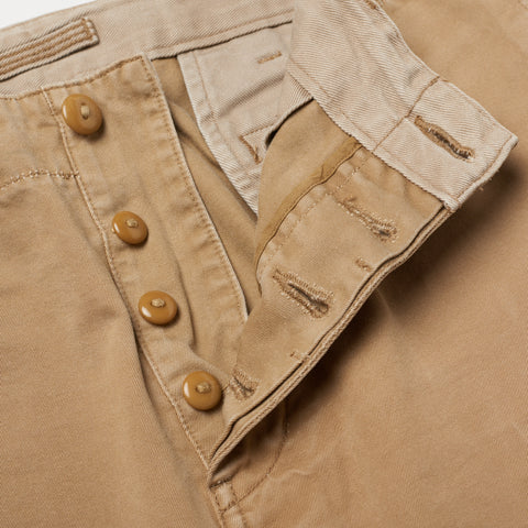 NIGEL CABOURN Tan Cotton Officer's Chino Pants US 33 34 Slim Fit