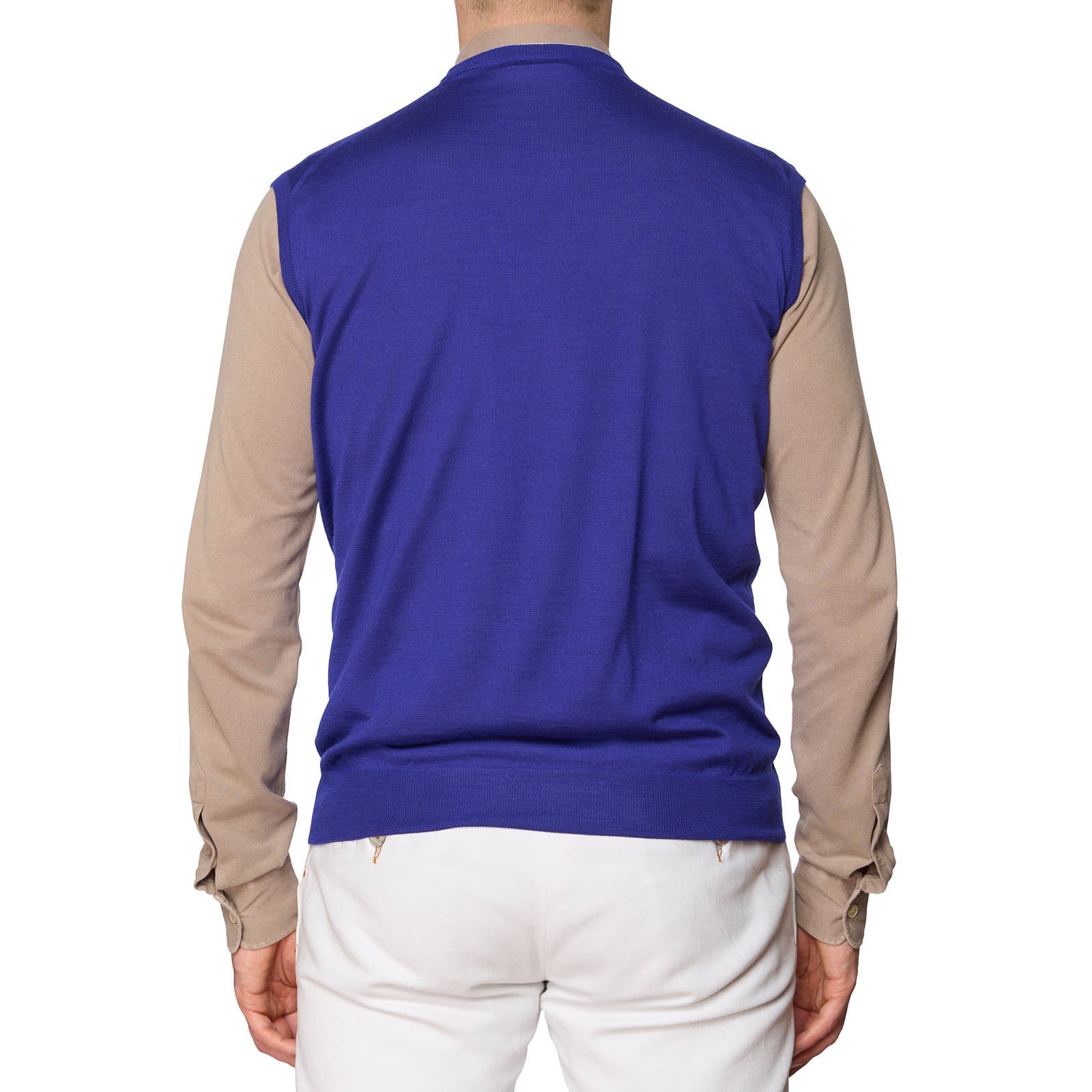 ONES Navy Blue Loro Piana Cashmere-Silk Knit Sweater Vest EU 52 NEW US L