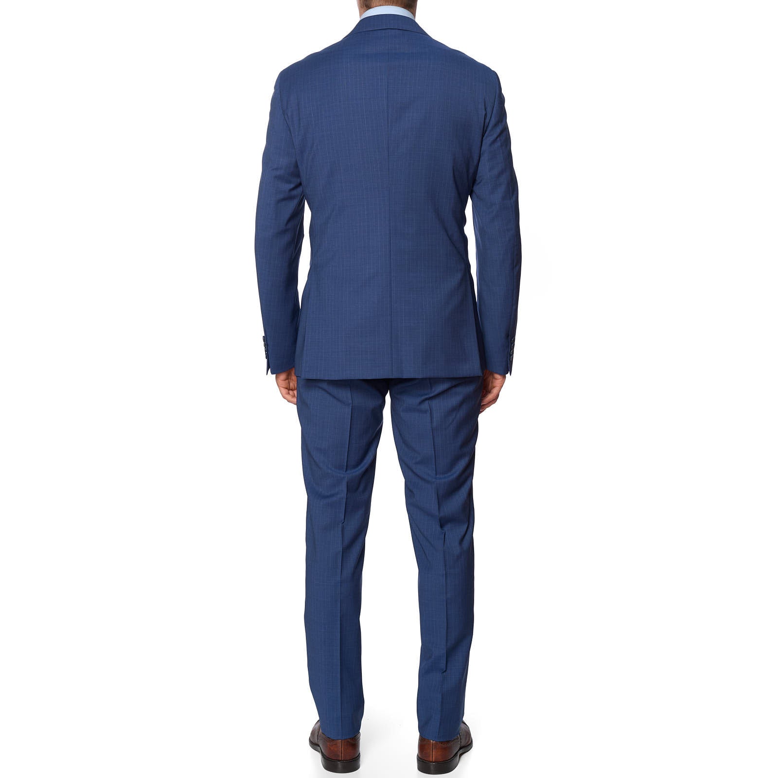 PAL ZILERI Royal Blue Striped Virgin Wool Suit EU 54 NEW US 44 Slim Fit