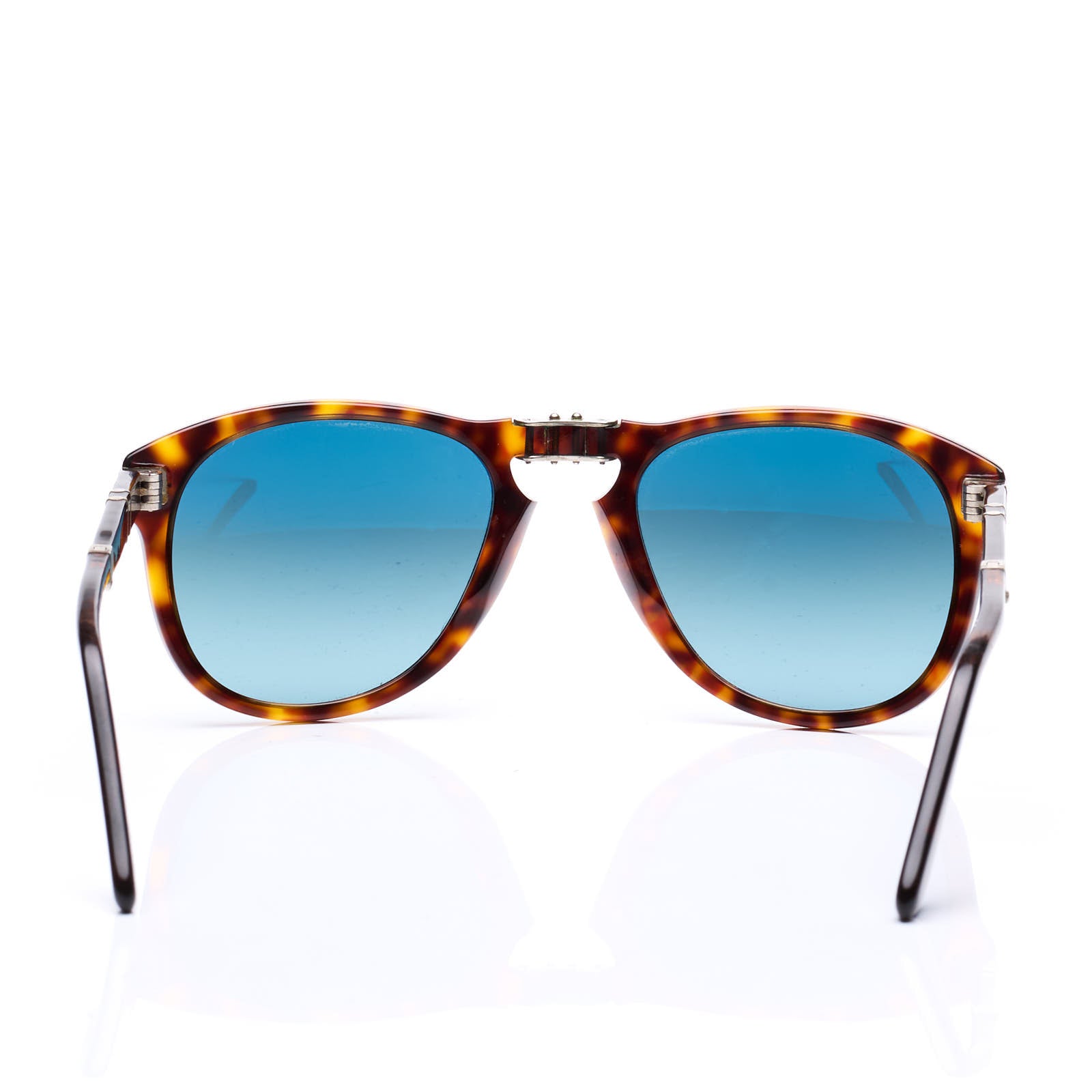 PERSOL 714 Folding Classic Blue Gradient Polarized Sunglasses McQueen