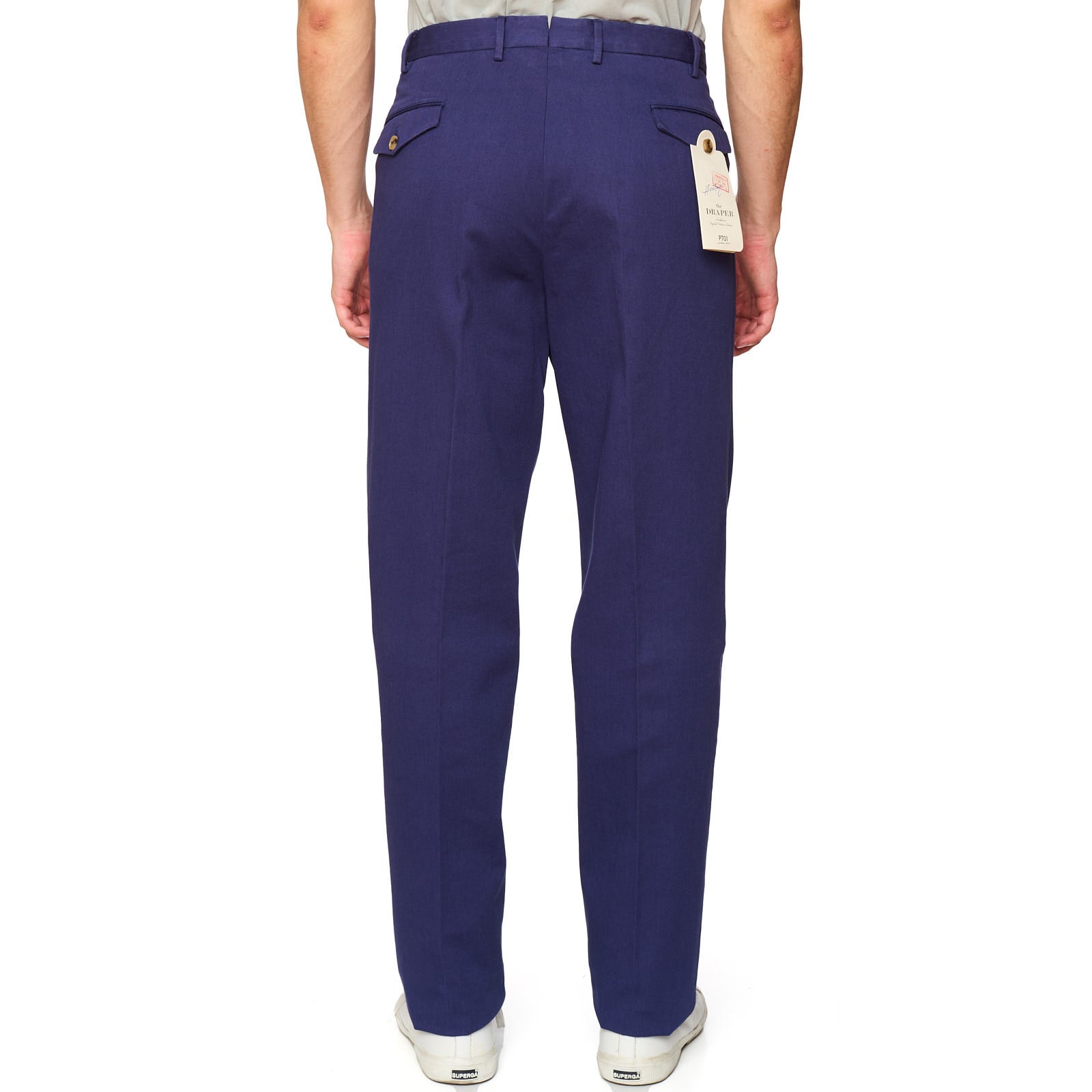 PT01 PANTALONI TORINO Indigo Purple "Sharp Fit" Chino Pants NEW