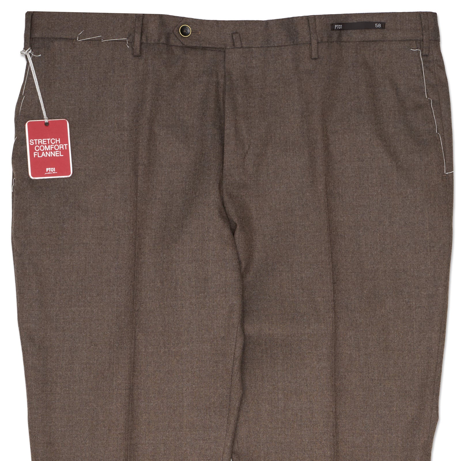 PT01 PANTALONI TORINO"HEPCAT" Light Brown Wool Dress Pants EU 58 NEW US 40