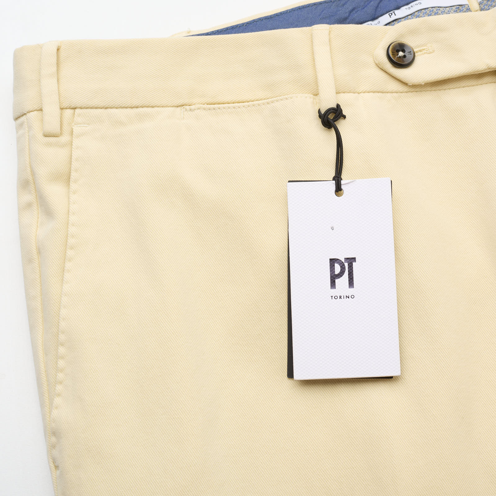 PT PANTALONI TORINO Beige Superslim Fit Cotton Chino Pants NEW