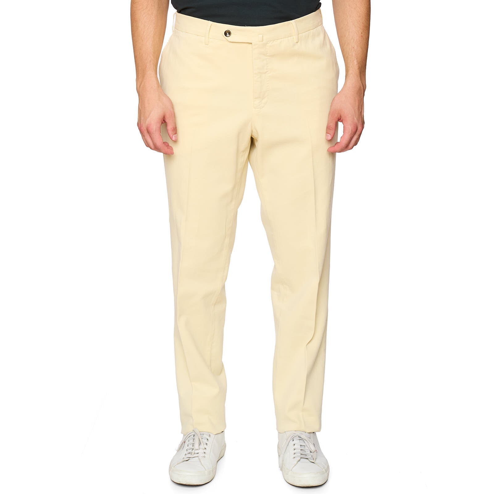 PT PANTALONI TORINO Beige Superslim Fit Cotton Chino Pants NEW