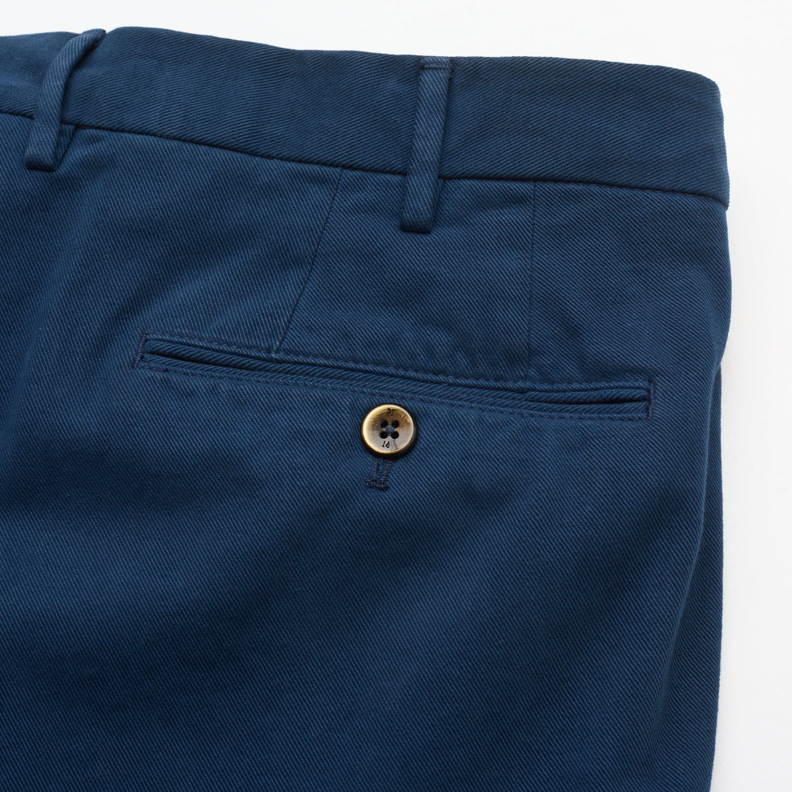 PT PANTALONI TORINO Blue Cotton-Cashmere Superslim Fit Chino Pants EU 56 NEW US 38