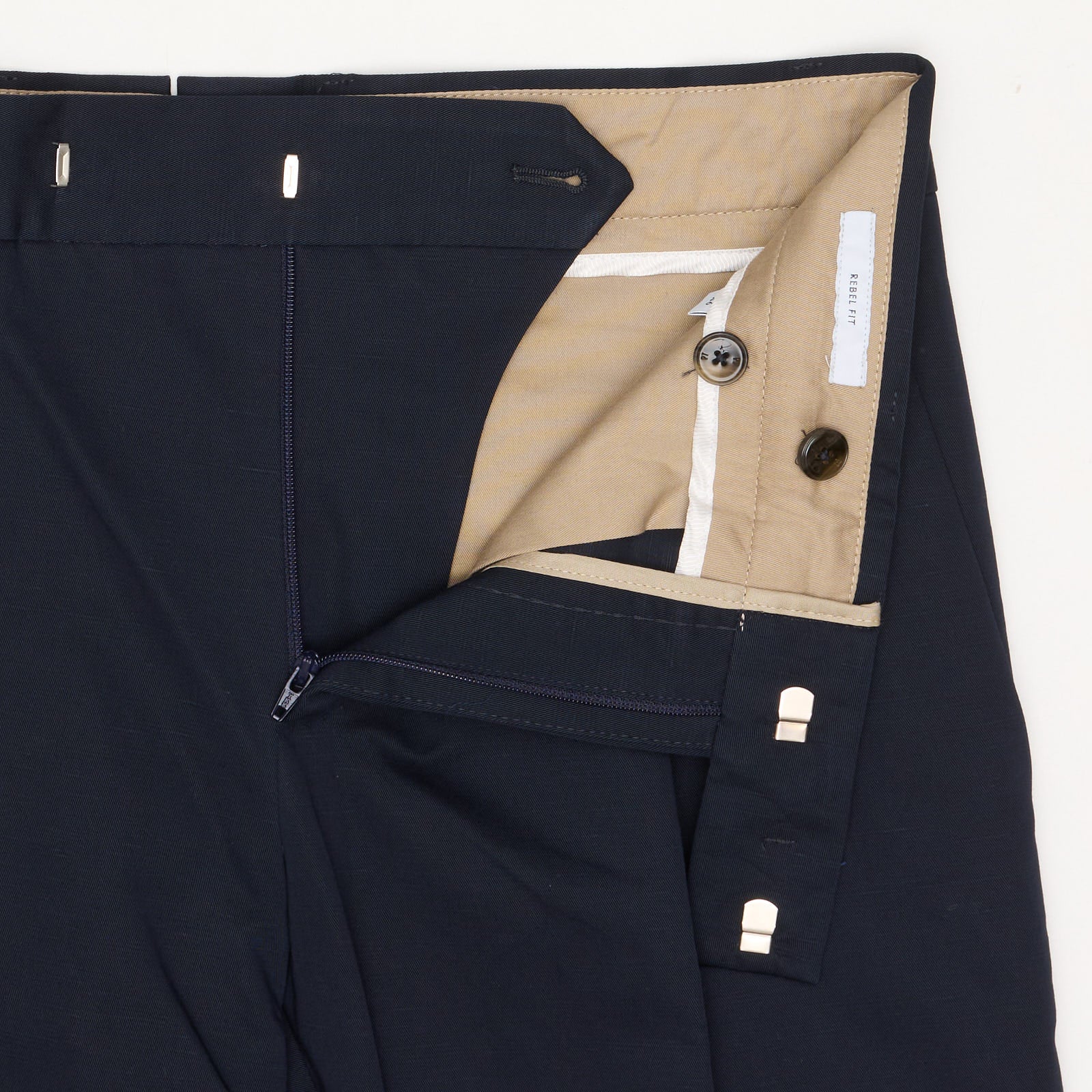 PT PANTALONI TORINO Blue "EDGE" Pants Cotton-Linen EU 46 NEW US 30