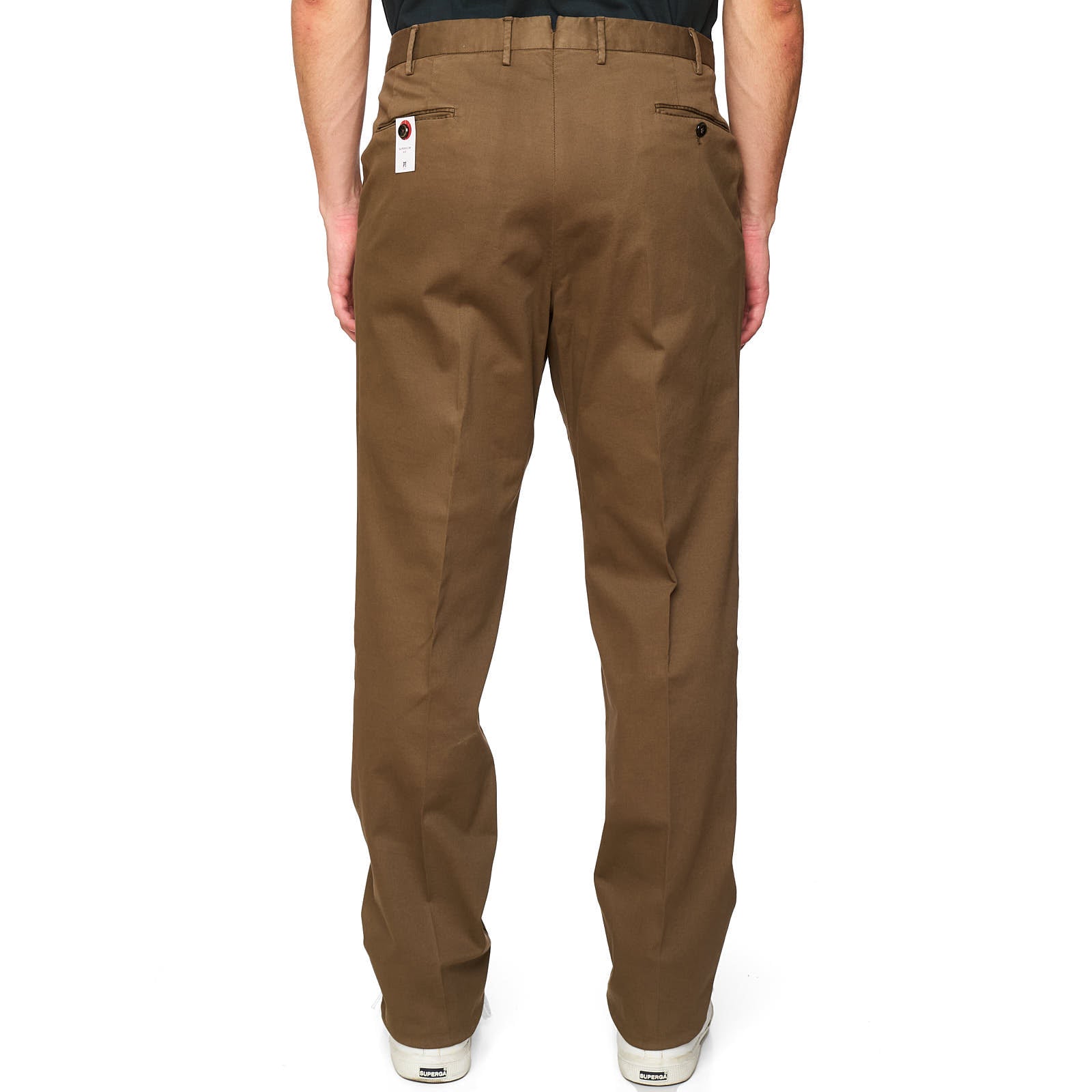 PT PANTALONI TORINO Brown Super Slim Fit Stretch Cotton Chino Pants EU 56 NEW US 40