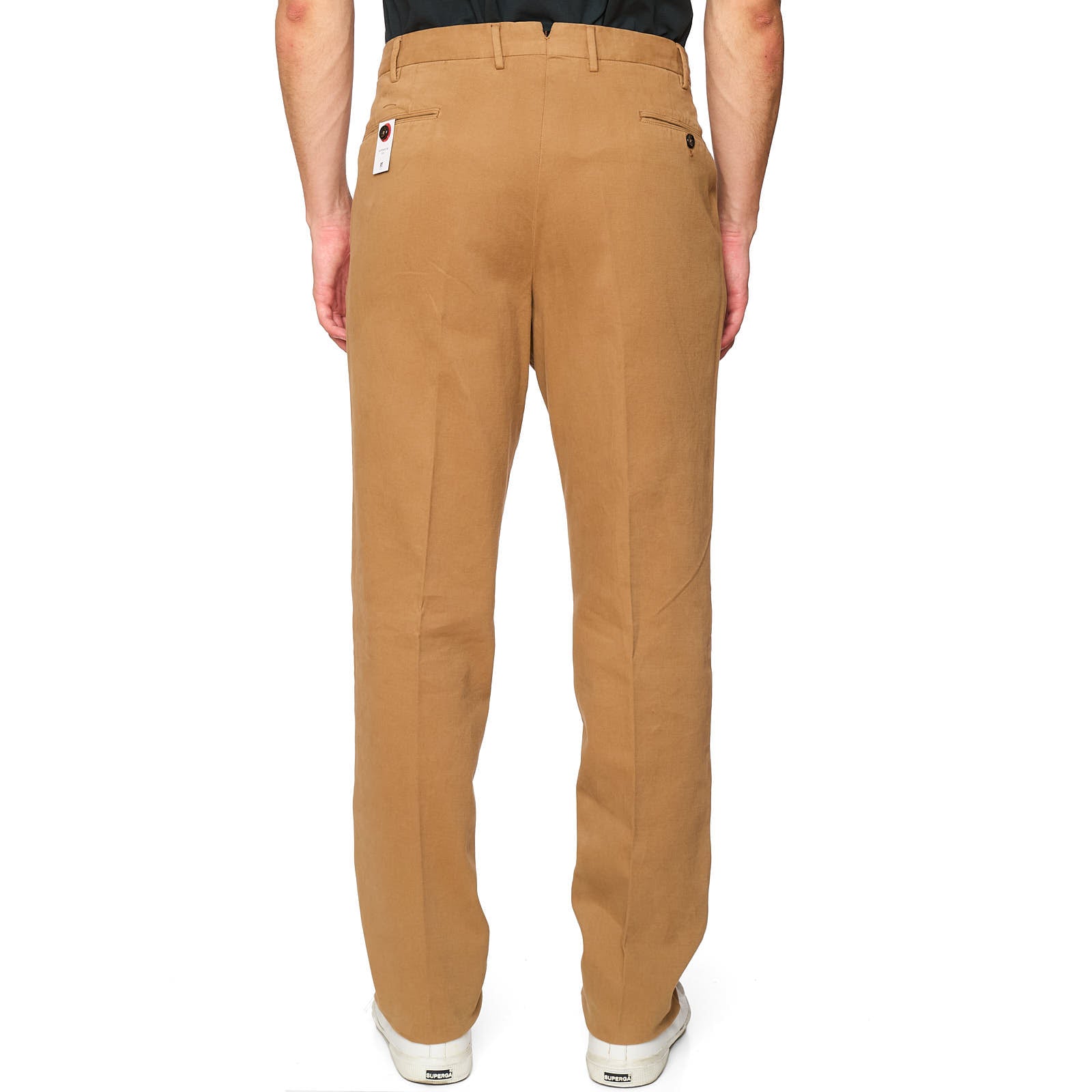 PT PANTALONI TORINO Brown Superslim Fit Cotton-Cashmere Chino Pants NEW