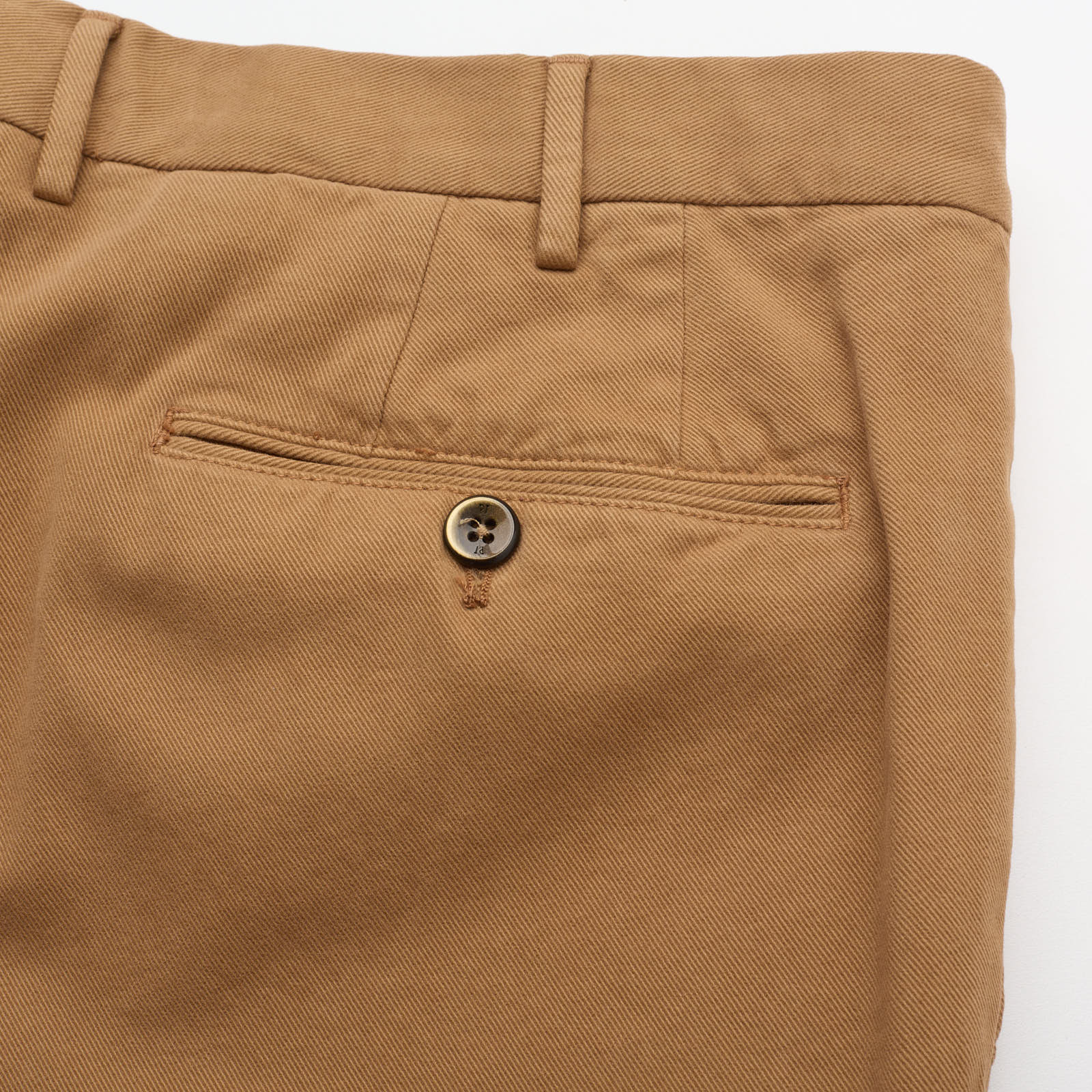 PT PANTALONI TORINO Brown Superslim Fit Cotton-Cashmere Chino Pants NEW