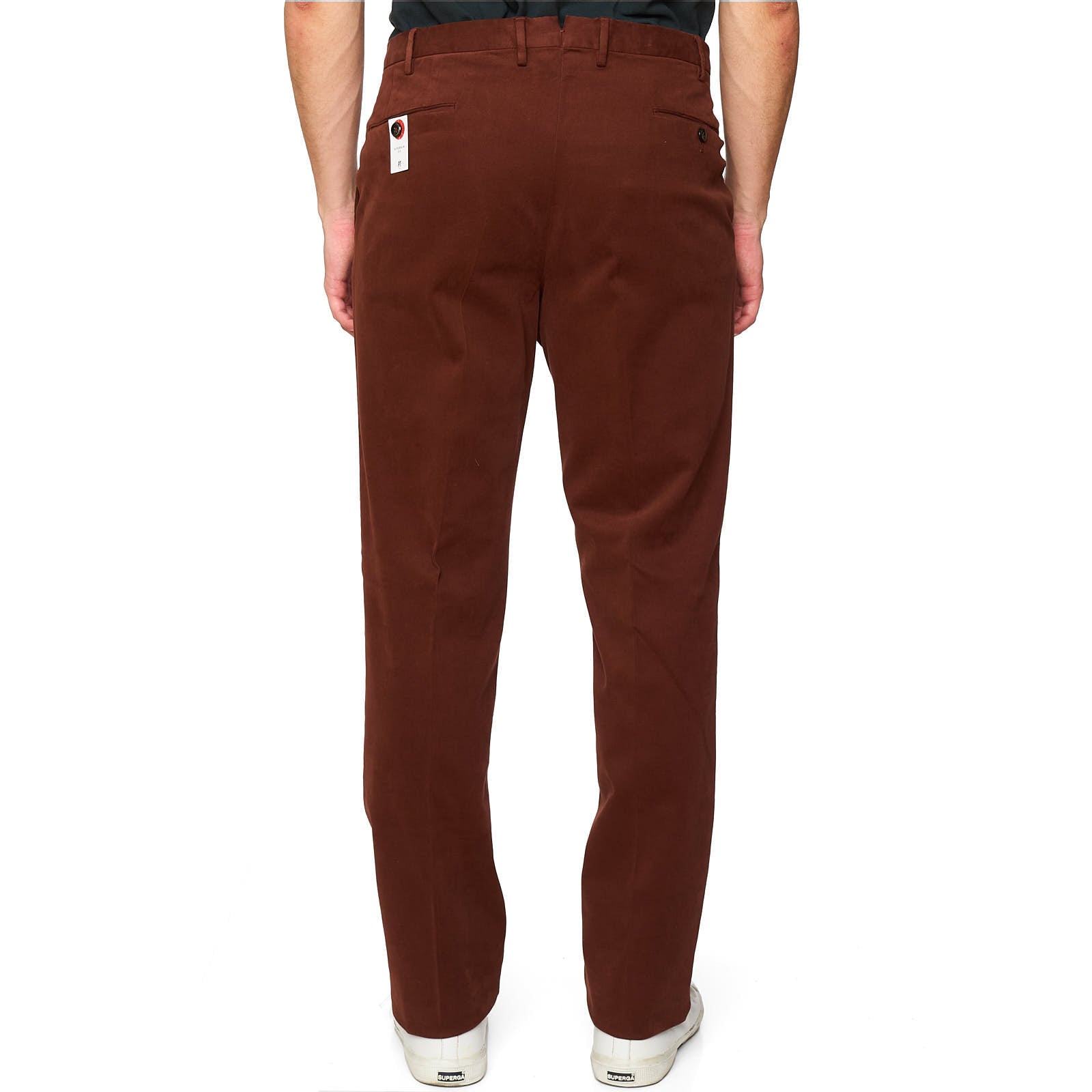 PT PANTALONI TORINO Burgundy Superslim Fit Stretch Cotton Chino Pants NEW