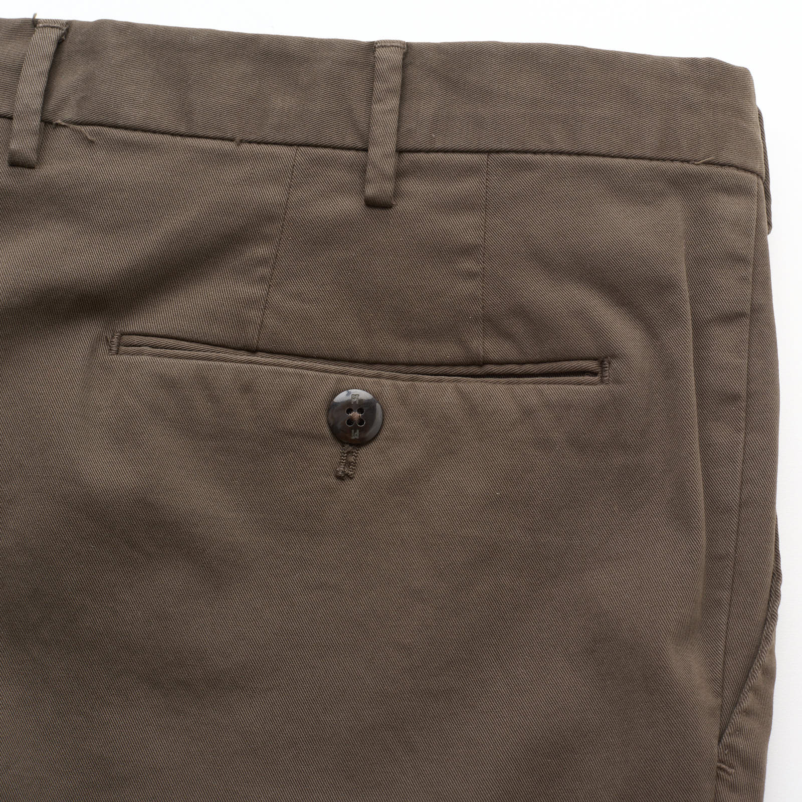 PT PANTALONI TORINO Taupe Cotton-Elastane Slim Fit Chino Pants NEW