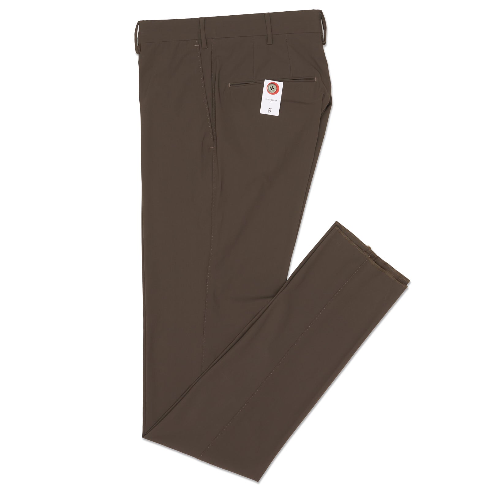 PT PANTALONI TORINO Taupe Superslim Fit Kinetic Pants EU 48 NEW US 32