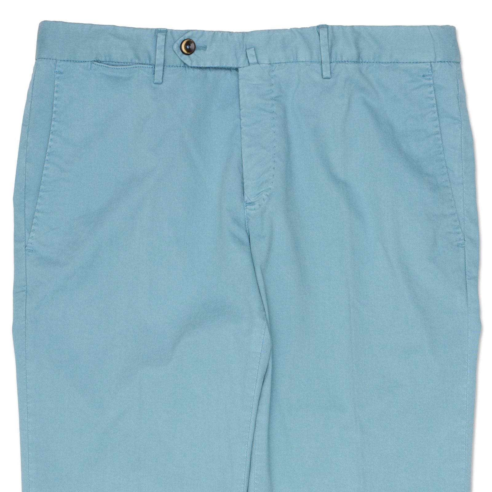 PT PANTALONI TORINO Light Blue Lyocell-Cotton Slim Fit Chino Pants NEW