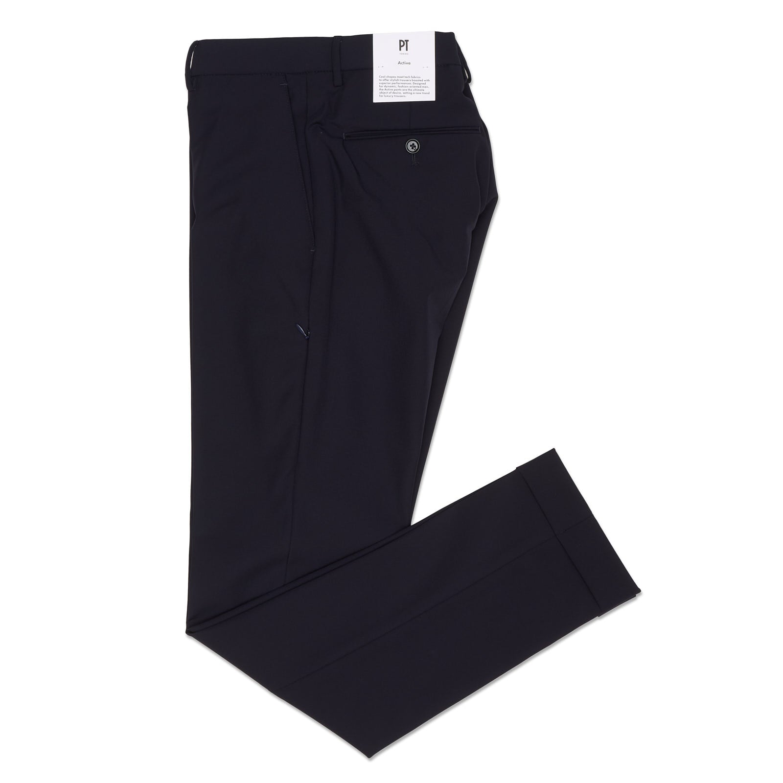 PT PANTALONI TORINO Navy Blue Stretch Alpha Kinetic Dress Pants EU 46 NEW US 30