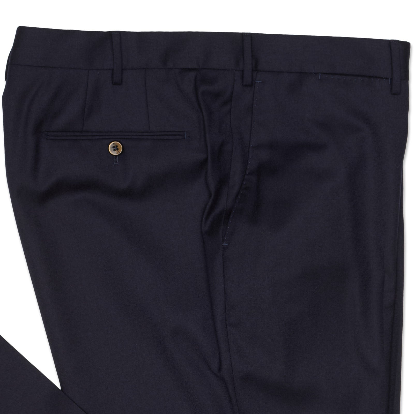 PT PANTALONI TORINO Navy Blue Virgin Wool Slim Fit Dress Pants EU 60 NEW US 42