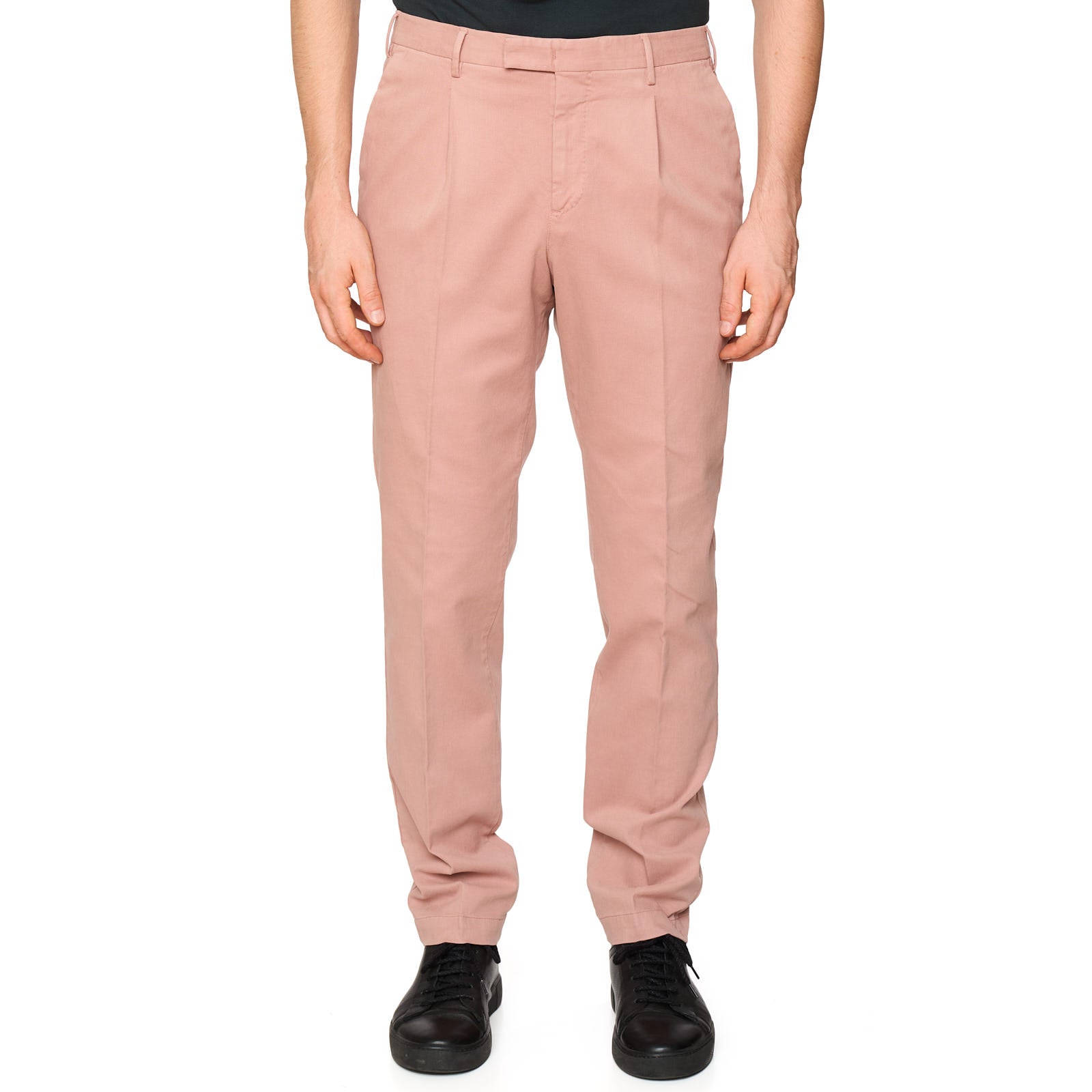 PT PANTALONI TORINO Mauve Cotton-Lyocell Master Fit Chino Pants NEW