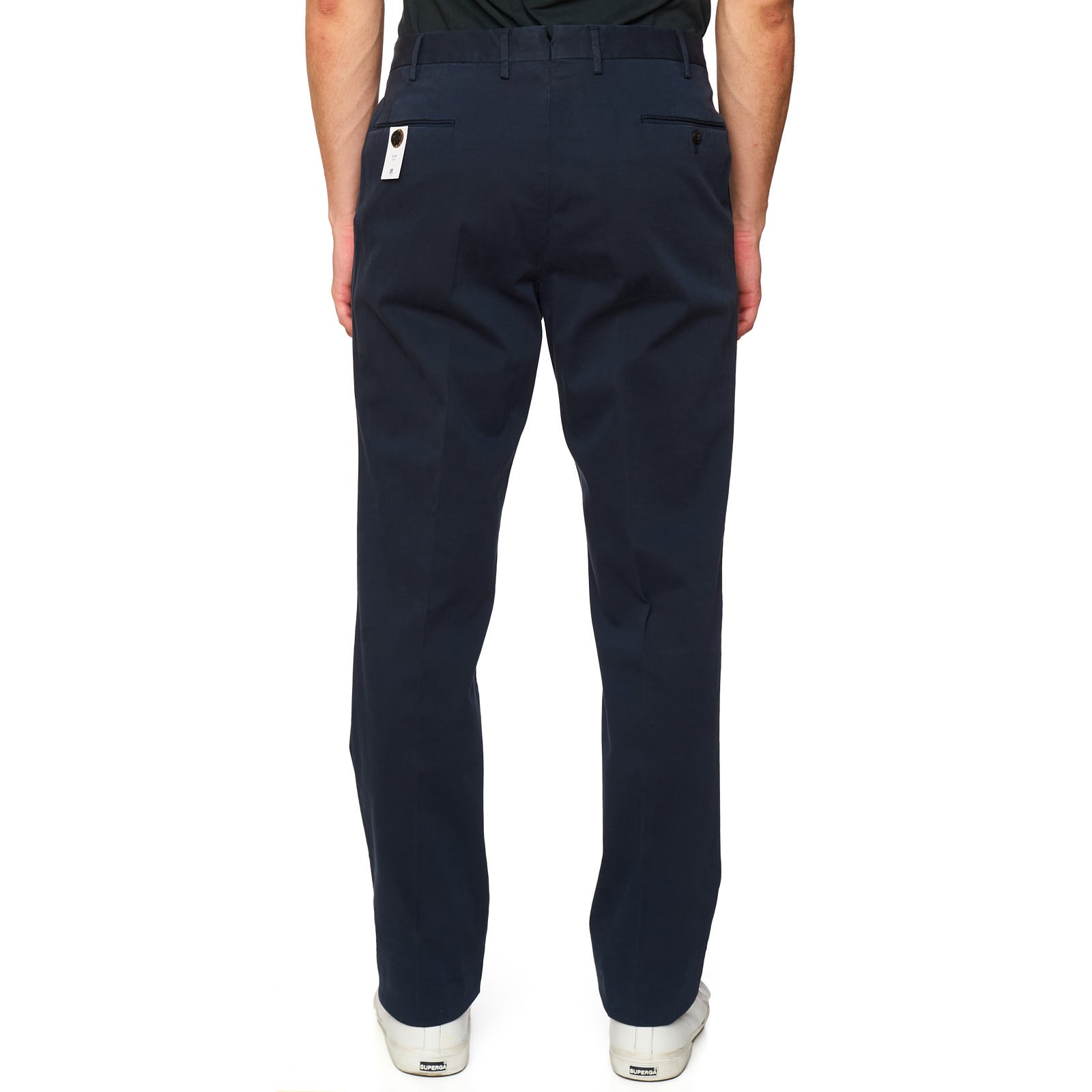 PT PANTALONI TORINO Slim Fit Navy Blue Cotton Chino Pants EU 54 NEW US 36