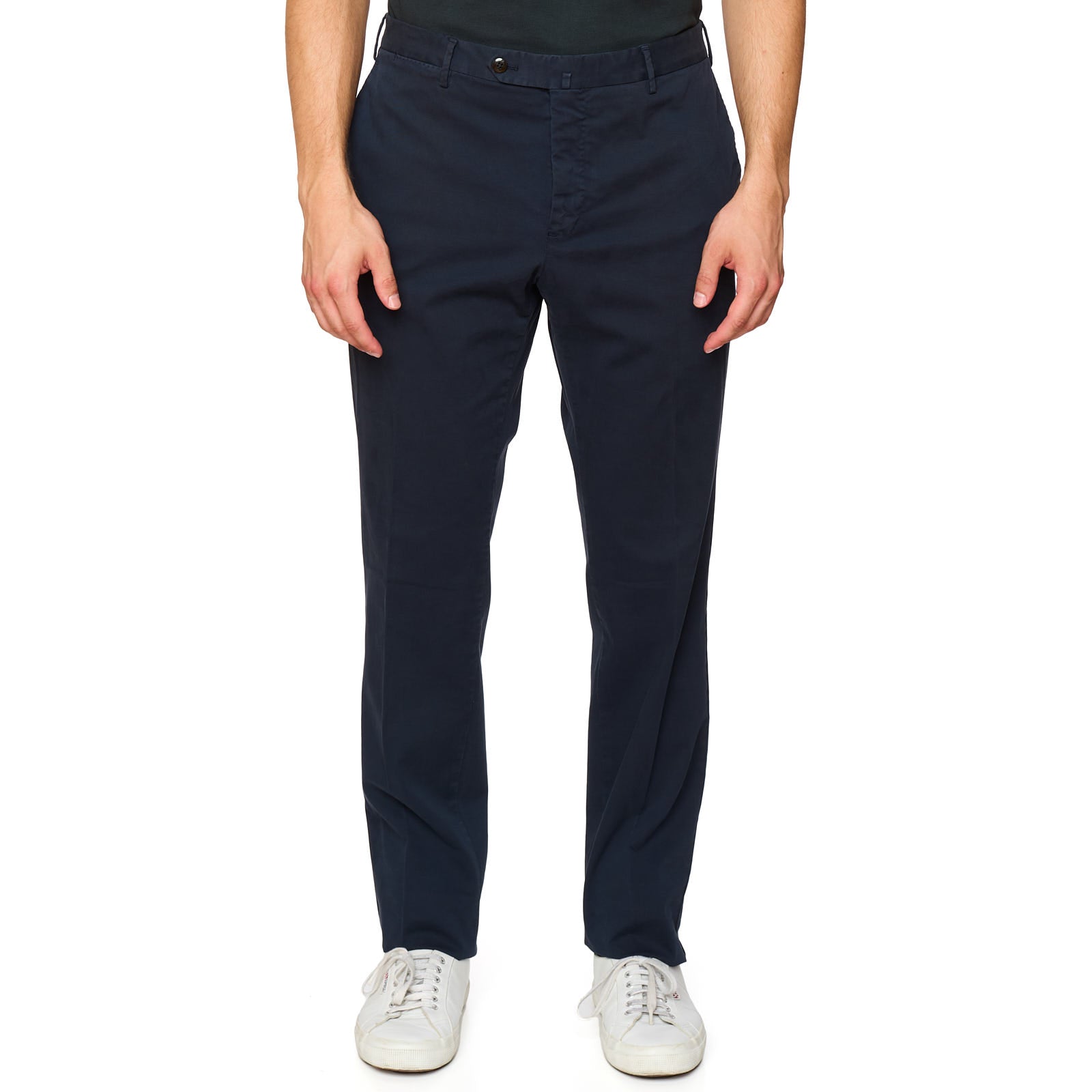 PT PANTALONI TORINO Slim Fit Navy Blue Cotton Chino Pants EU 54 NEW US 36