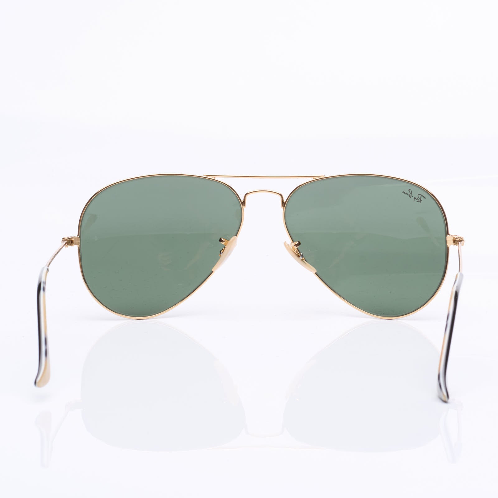 RAY BAN Brooks Brothers Aviator 58/14 Gold Pilot Sunglasses Limited Edition 2011