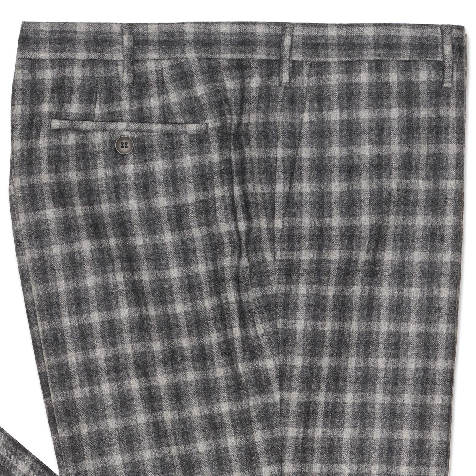 ROTA for VANNUCCI Gray Plaid Wool Dress Pants EU 60 NEW US 44