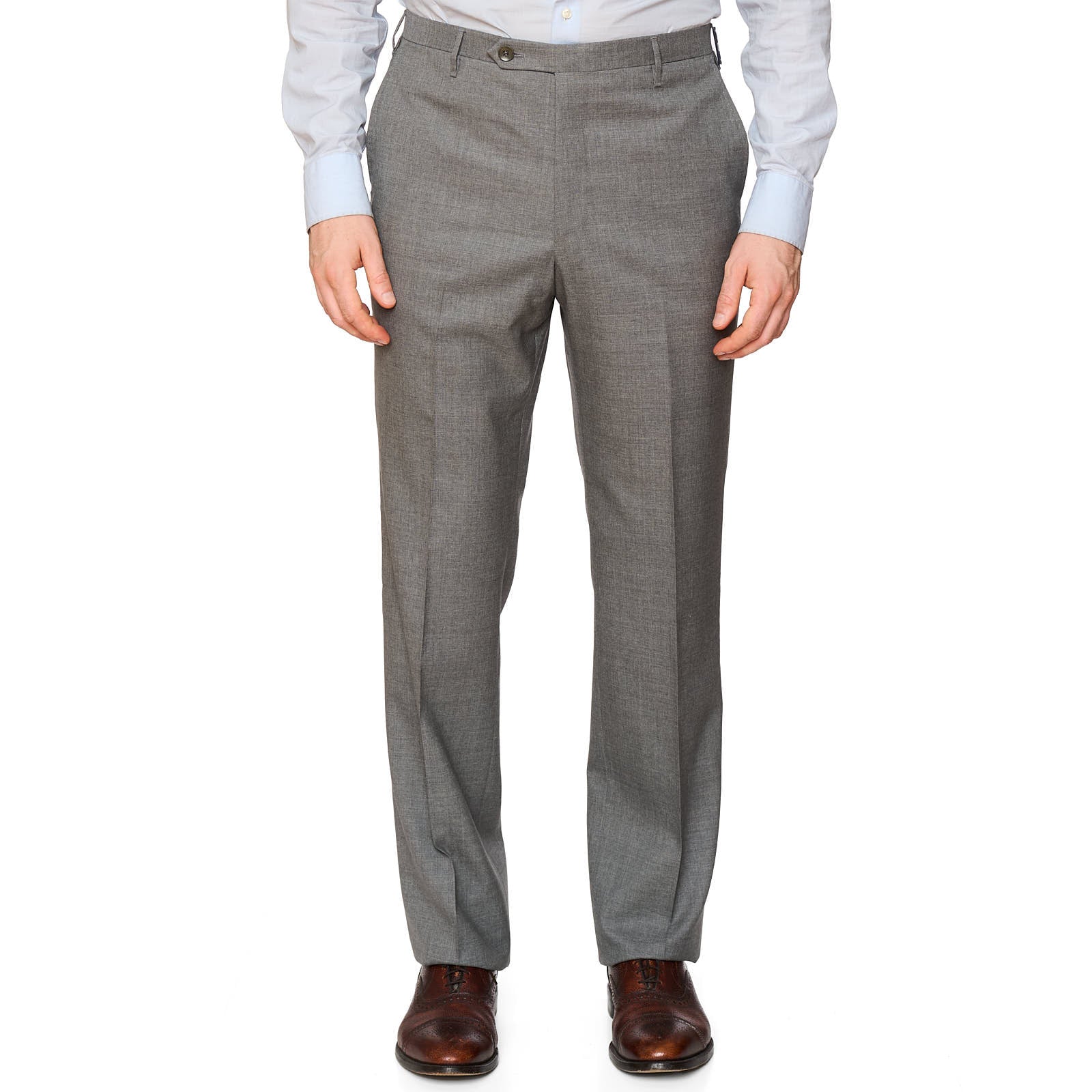 ROTA for VANNUCCI Gray Wool Sartorial Dress Pants EU 50 NEW US 34