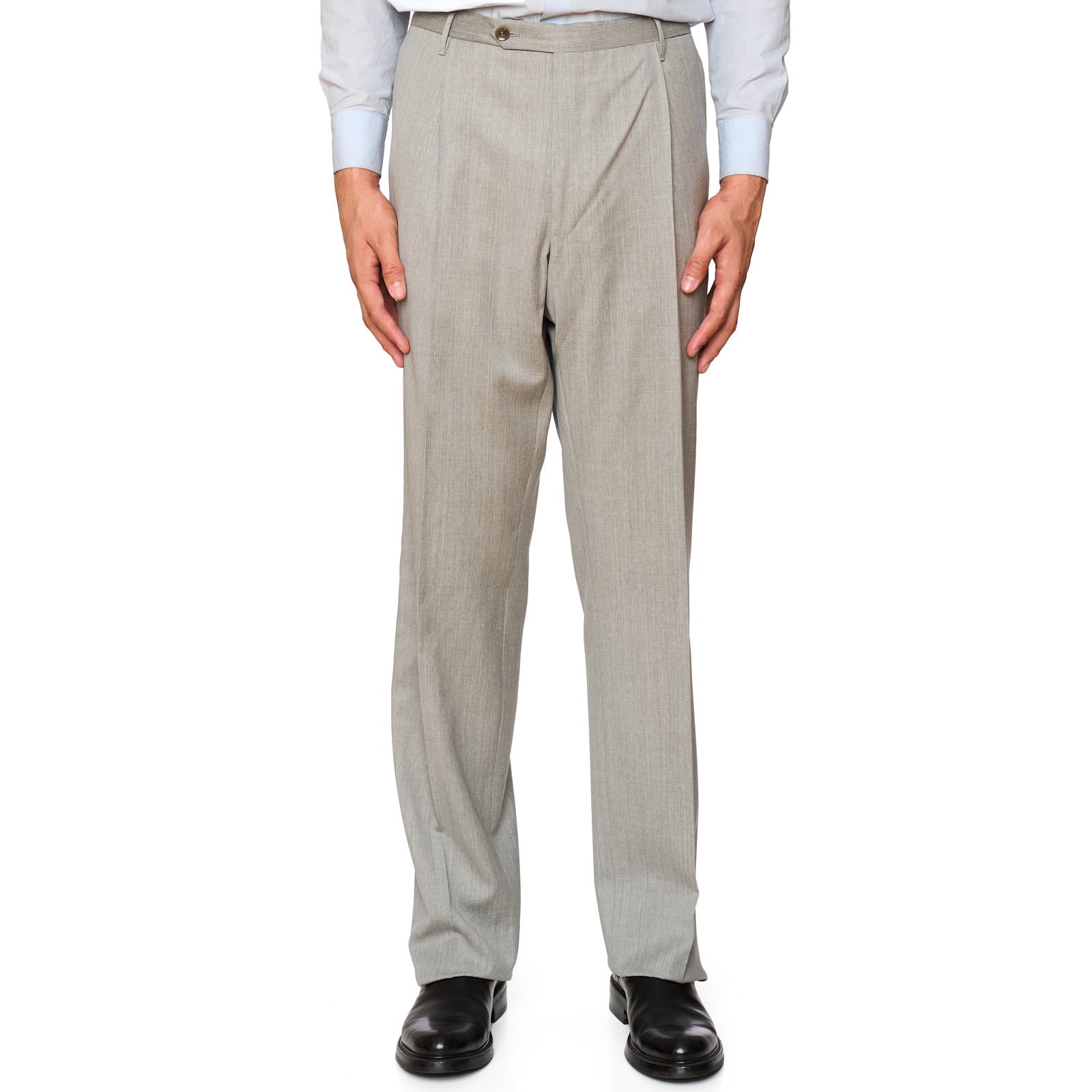 ROTA for VANNUCCI Heather Gray Summer Flannel Dress Pants NEW