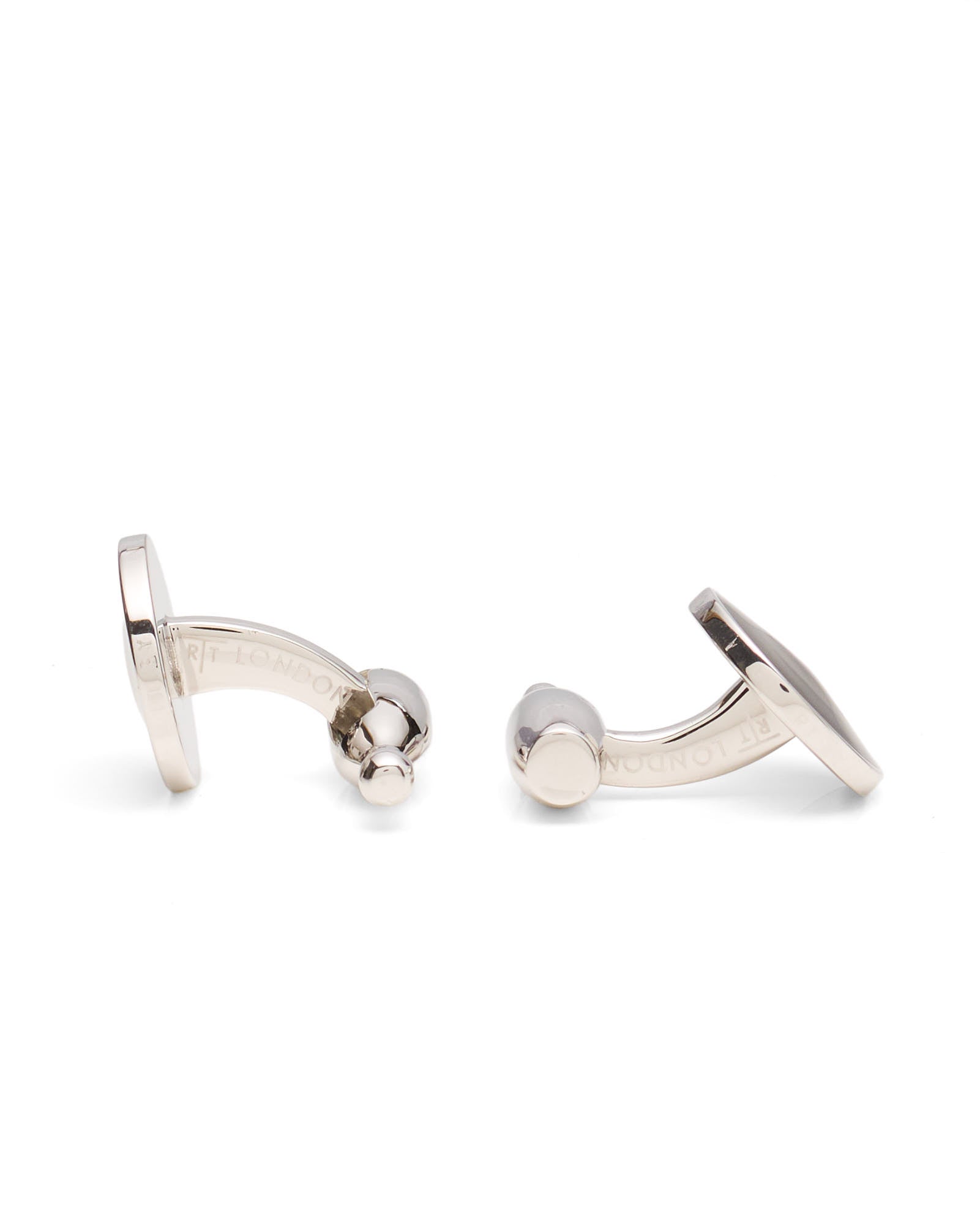 TATEOSSIAN London Bowling Silver Tone Cufflinks NEW