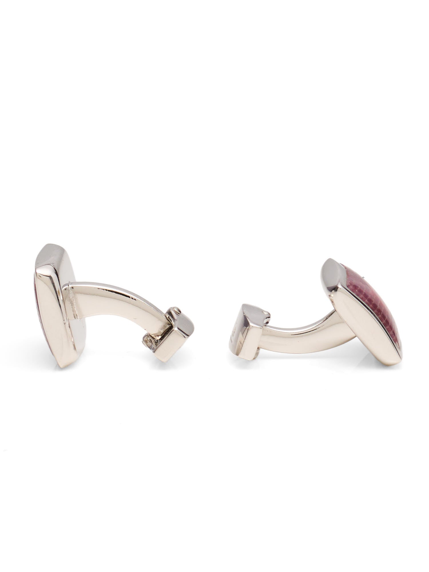 RT by TATEOSSIAN London Square Pink Glass Mosaic Cufflinks NEW