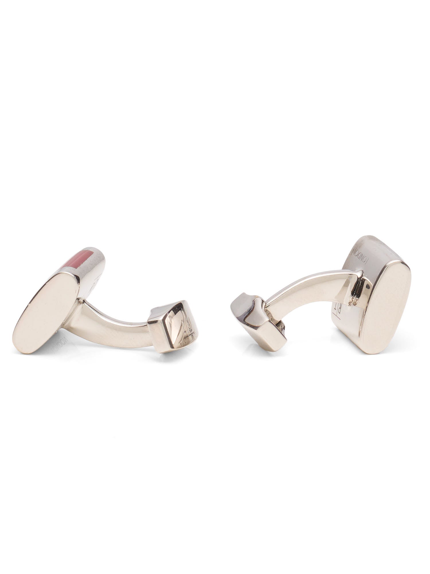 TATEOSSIAN London Purple Orante Square Silver Cufflinks