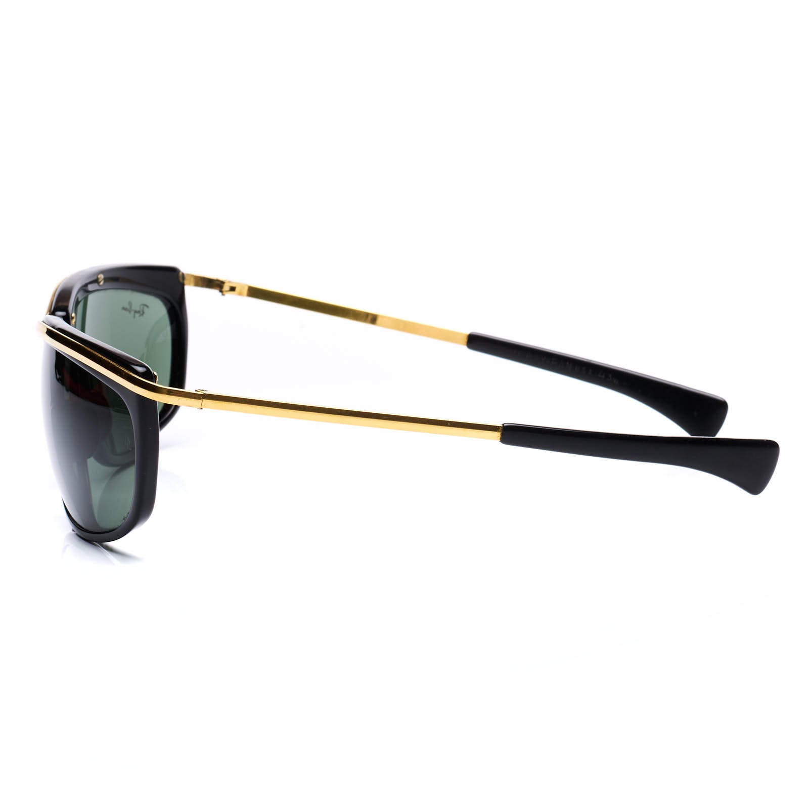 Rare B&L RAY BAN Black-Gold Olympian I RB2319 Sunglasses G-15 62mm