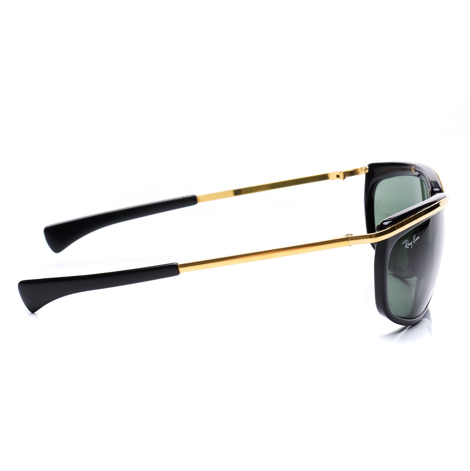 Rare B&L RAY BAN Black-Gold Olympian I RB2319 Sunglasses G-15 62mm